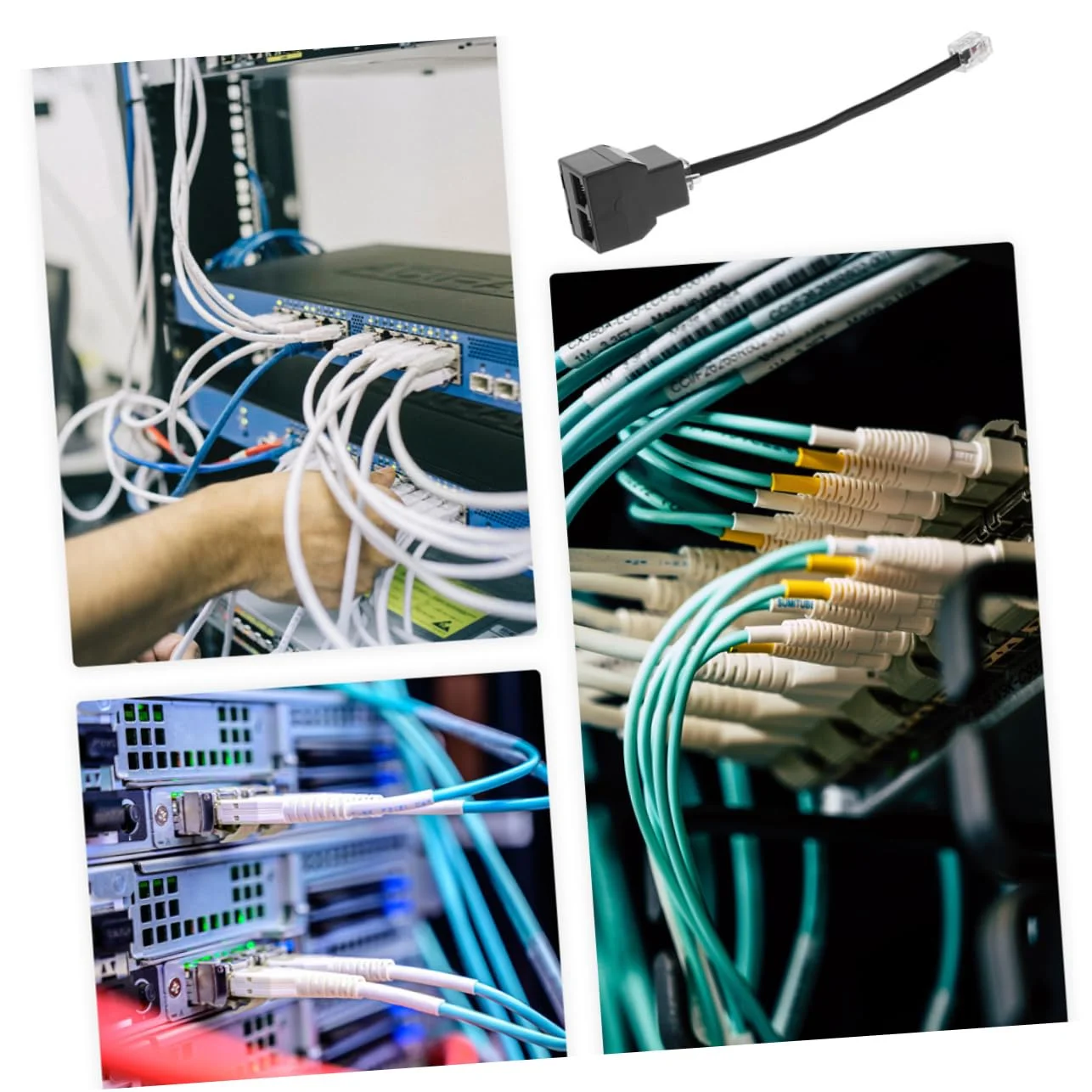 آداپتور تقسیم کننده تلفن Angoily، 4 عدد، آداپتورهای کابل اتصال خط تلفن هسته جداشدنی PC برای انتقال سیگنال قابل اعتماد و سازگاری متنوع آداپتور تقسیم کننده تلفن Angoily، 4 عدد، آداپتورهای کابل اتصال خط تلفن هسته جداشدنی PC برای انتقال سیگنال قابل اعتماد و سازگاری متنوع