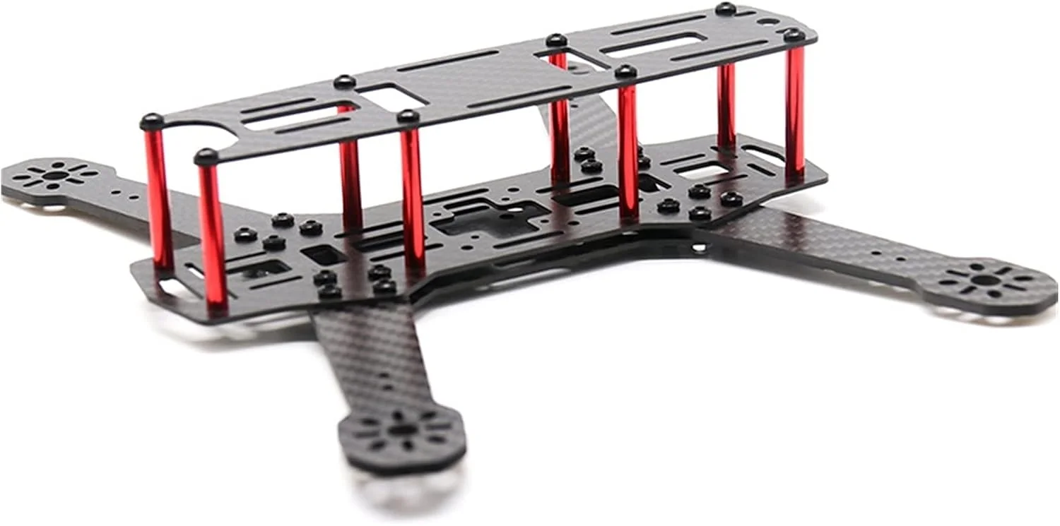 کیت فریم QAV250 پنج اینچی، فاصله بین دو محور 250 میلی‌متر، بازوی 3 میلی‌متری فیبر کربنی، فریم کوادکوپتر مسابقه‌ای FPV