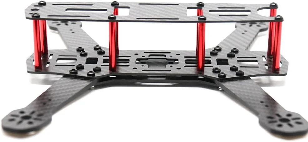 کیت فریم QAV250 پنج اینچی، فاصله بین دو محور 250 میلی‌متر، بازوی 3 میلی‌متری فیبر کربنی، فریم کوادکوپتر مسابقه‌ای FPV