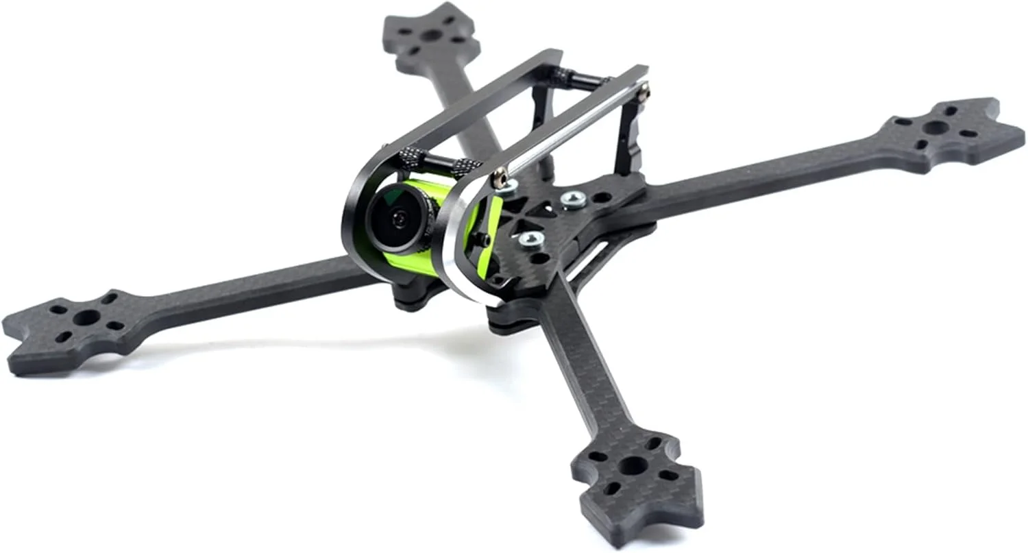 کیت فریم کوادکوپتر 220mm X، بازوی 6mm، فیبر کربن کامل 3K، فریم بازوهای کوادکوپتر مسابقه ای FPV فری استایل