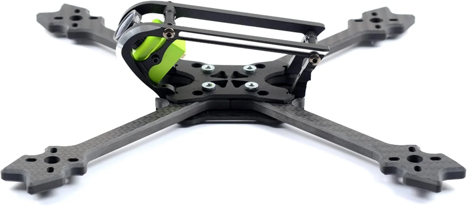 کیت فریم کوادکوپتر 220mm X، بازوی 6mm، فیبر کربن کامل 3K، فریم بازوهای کوادکوپتر مسابقه ای FPV فری استایل