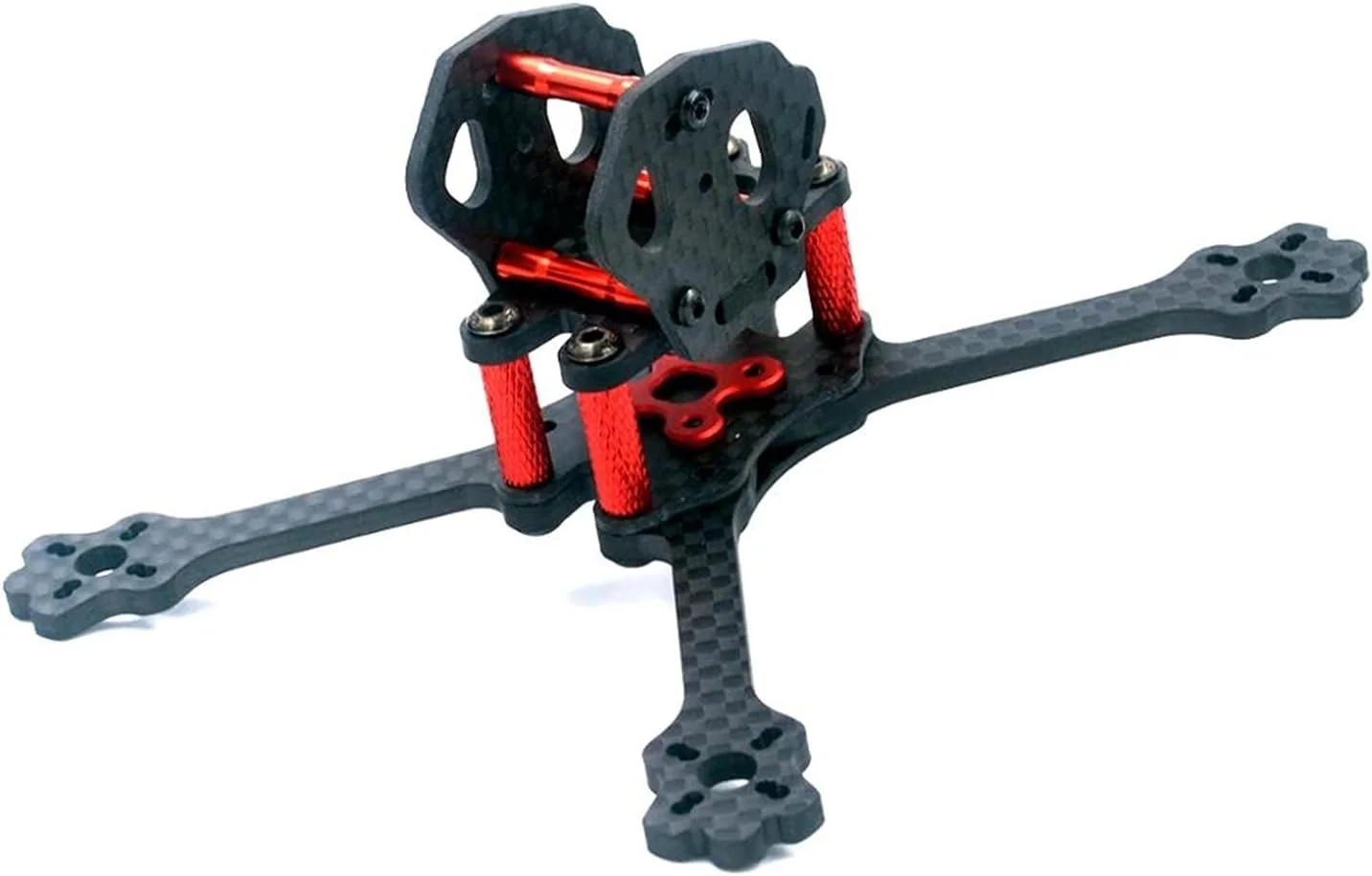 کیت فریم فیبر کربنی کوادکوپتر مسابقه ای FPV استایل آزاد کششی X پشتیبانی 1306 1407 F3 F4 Runcam بازوهای فریم کوادکوپتر (SX3 eyas 4mm)