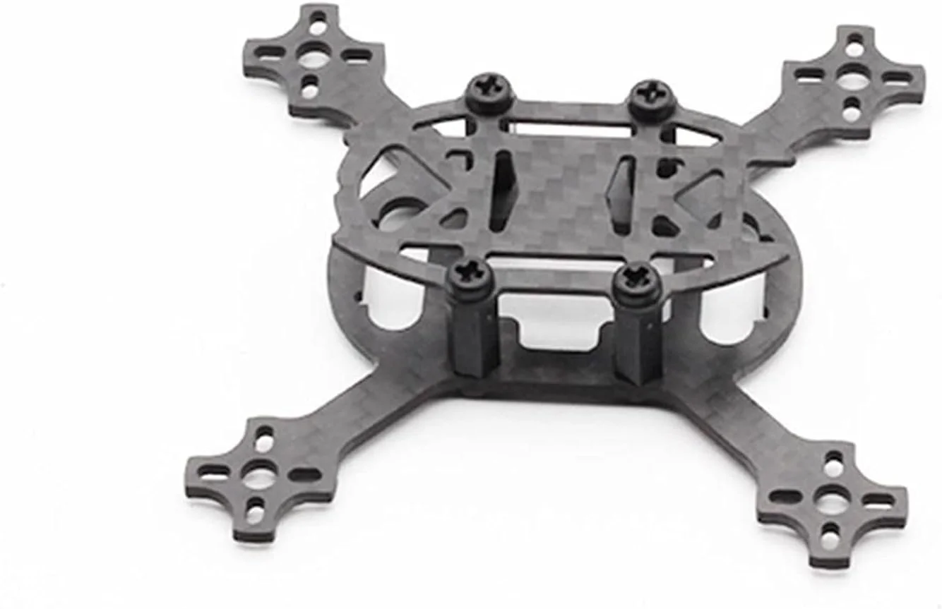 کیت فریم کوادکوپتر میکرو فیبر کربنی Q90 90mm با بازوهای 2mm، مناسب موتورهای 1102/1103/1104/1106 و پروانه، برای پهپادهای RC FPV