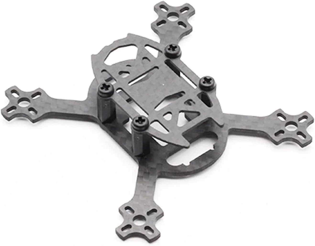 کیت فریم کوادکوپتر میکرو فیبر کربنی Q90 90mm با بازوهای 2mm، مناسب موتورهای 1102/1103/1104/1106 و پروانه، برای پهپادهای RC FPV