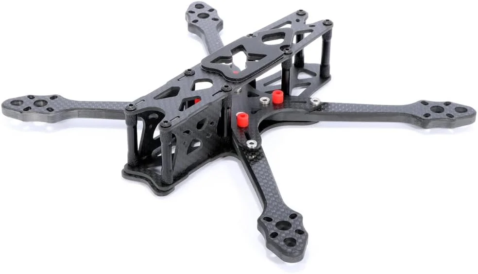 کیت فریم فیبر کربنی 215 با جذب شوک از پیش تعیین شده بازوی 6 میلی متری قطعات یدکی پهپاد RC بازوهای فریم کوادکوپتر DIY (4 عدد بازو)