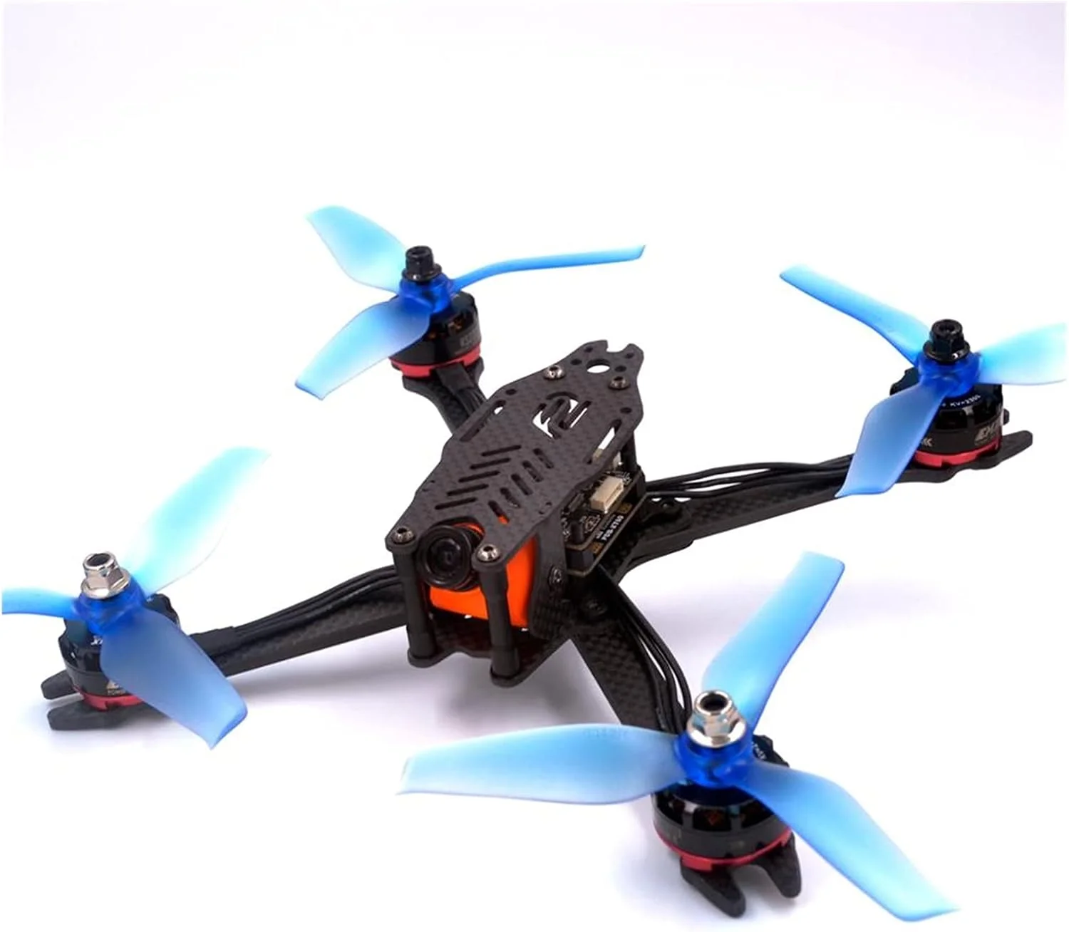 کیت قاب فیبر کربنی کوادکوپتر مسابقه ای FPV پهپاد RC فری استایل True X پروانه 5040 5045 5145 بازوهای قاب کوادکوپتر F3 F4 40A (کیت قاب مشکی)