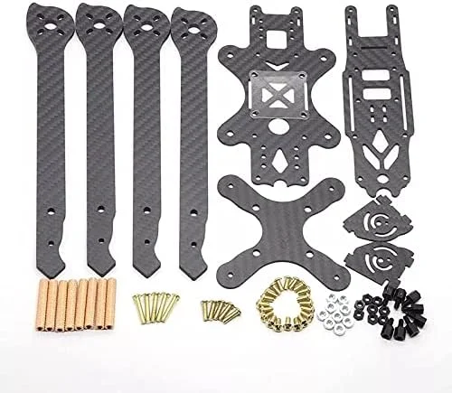 کیت فریم مسابقه ای پهپاد کربن فیبر مقاوم در برابر سقوط XL5/6/7/8/9 با اندازه های 232/283/294/360/390 میلی متر (XL6)