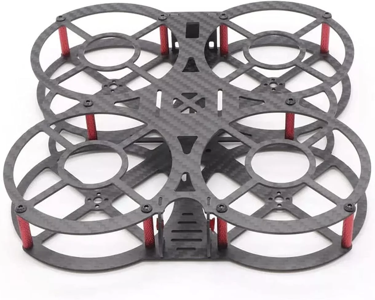 فریم مقاوم در برابر سقوط فیبر کربنی برای مینی، X135 135mm 3 اینچ/ X200 200mm 5 اینچ، مناسب برای مسابقات FPV، کوادکوپتر RC (5 اینچ)