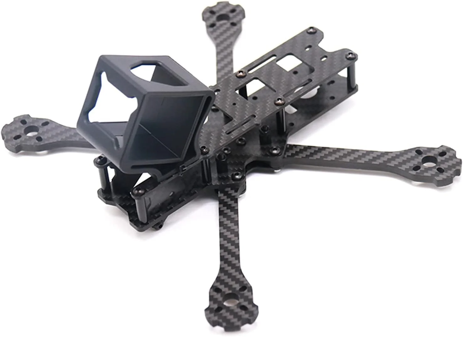 فریم پهپاد 5 اینچی X220HV با فاصله بین دو محور 220 میلی‌متری، کیت فریم پهپاد مسابقه‌ای فیبر کربنی FPV، کیت DIY