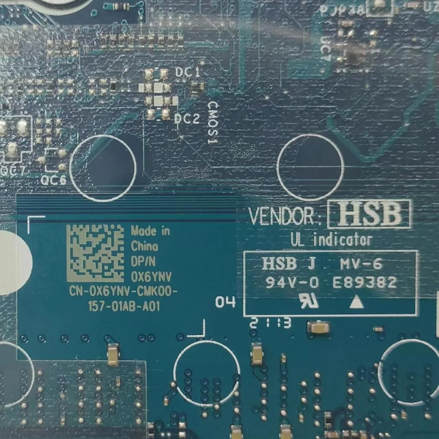 مادربرد جایگزین 0X6YNV X6YNV برای لپ تاپ Dell Latitude 5410 مدل SRGL0 LA-J371P، پردازنده i3-10110U