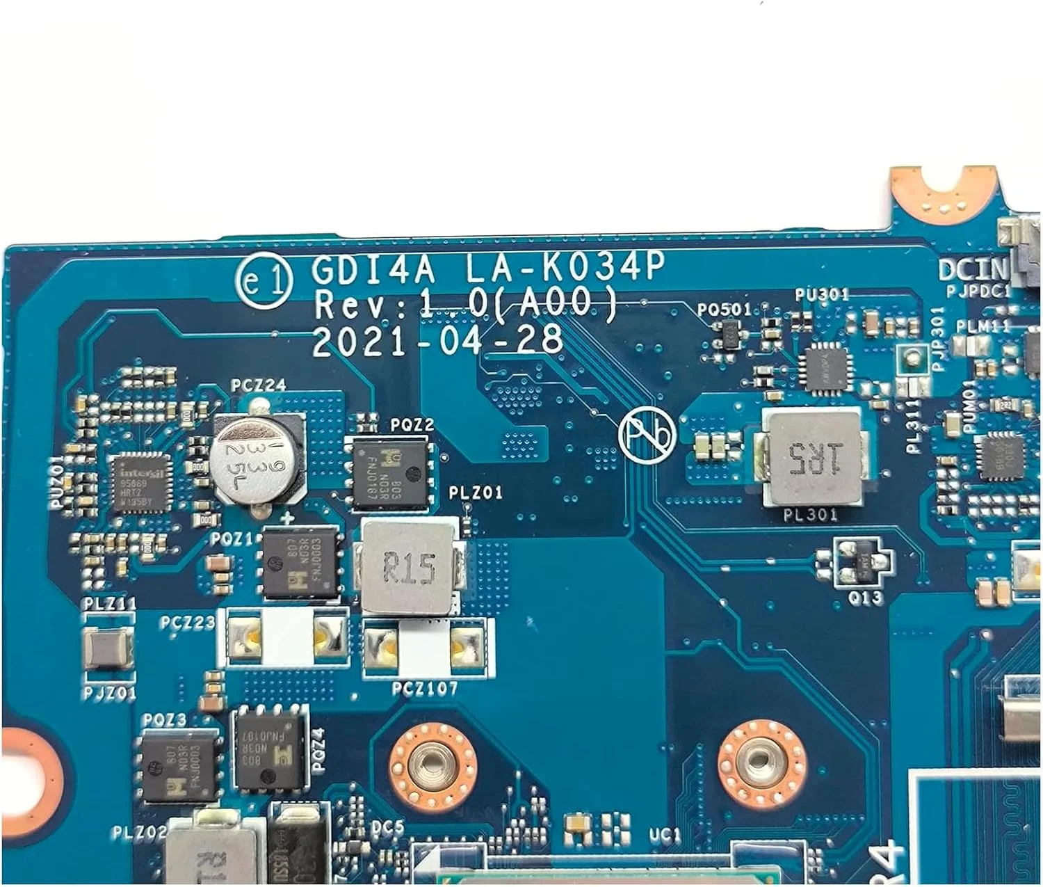 مادربرد جایگزین 0FVP0F FVP0F برای لپ تاپ Dell Vostro 3400 مدل GDI4A LA-K034P، برد اصلی سیستم با پردازنده Gold 7505