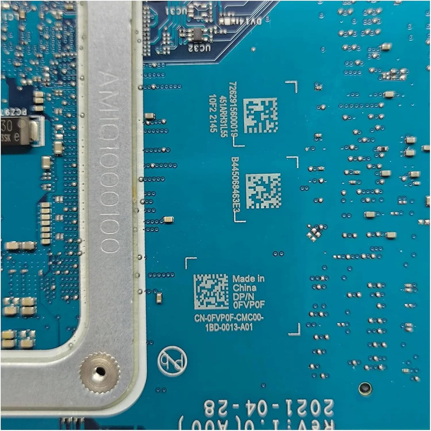 مادربرد جایگزین 0FVP0F FVP0F برای لپ تاپ Dell Vostro 3400 مدل GDI4A LA-K034P، برد اصلی سیستم با پردازنده Gold 7505