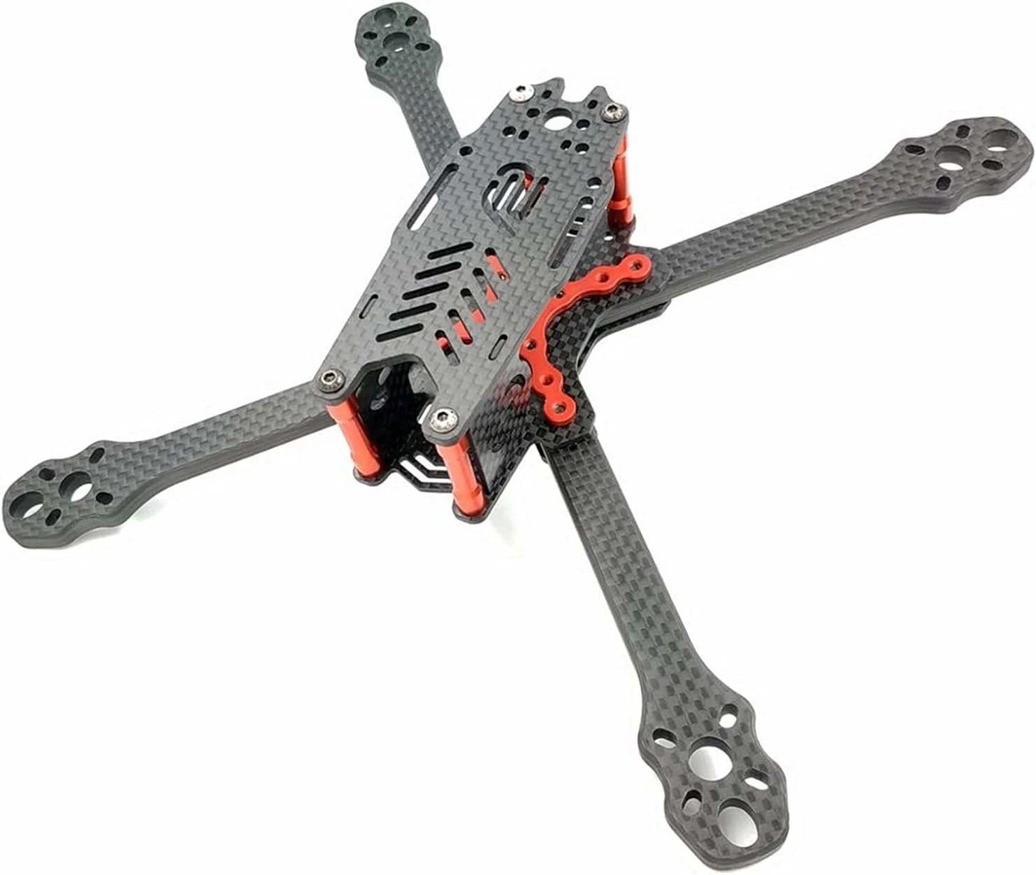 کیت فریم کوادکوپتر کربن فیبر FPV Freestyle True X RC Drone ملخ 5030 5045 5145 کیت پهپاد DIY (قرمز)