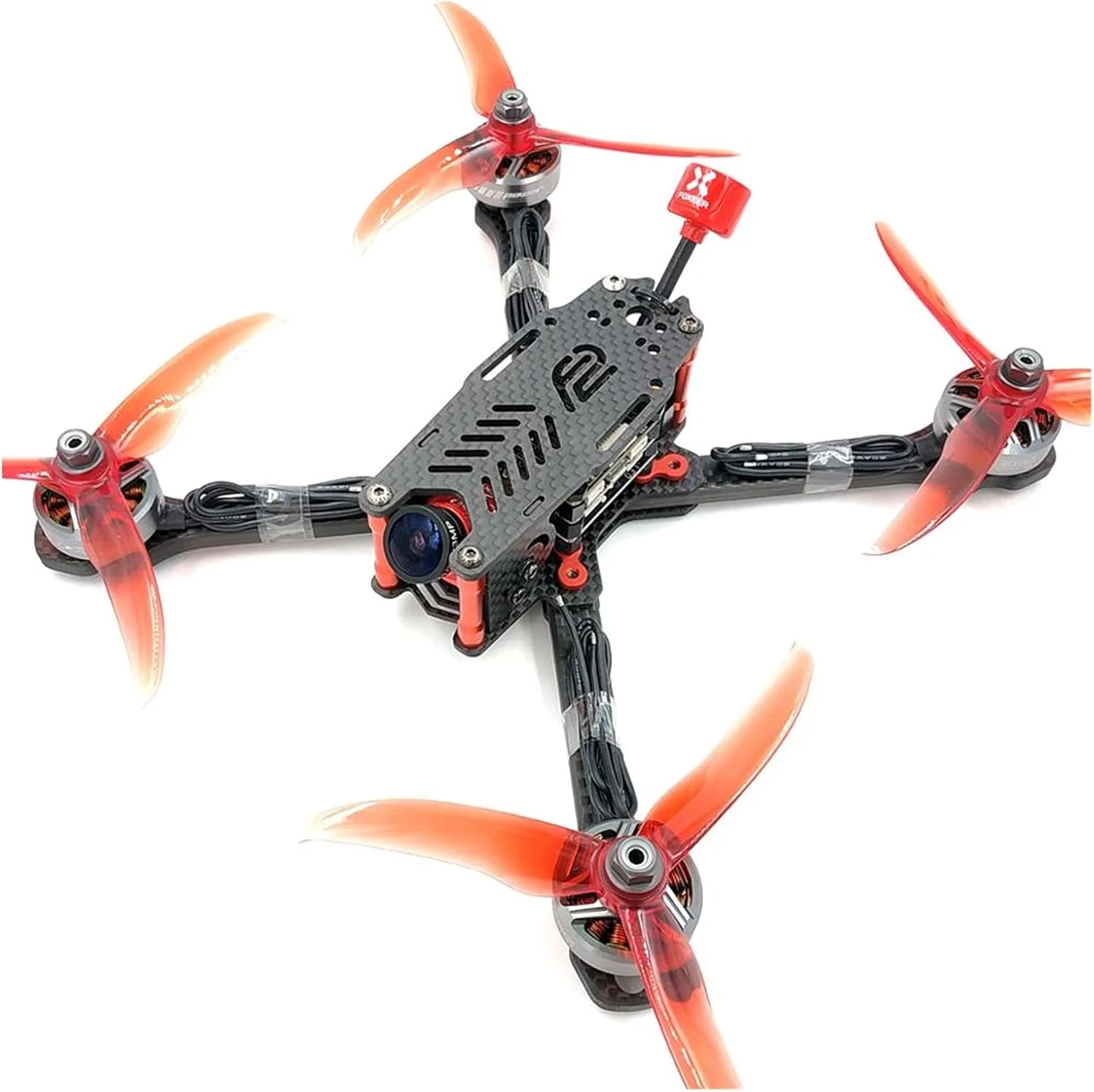 کیت فریم کوادکوپتر کربن فیبر FPV Freestyle True X RC Drone ملخ 5030 5045 5145 کیت پهپاد DIY (قرمز)