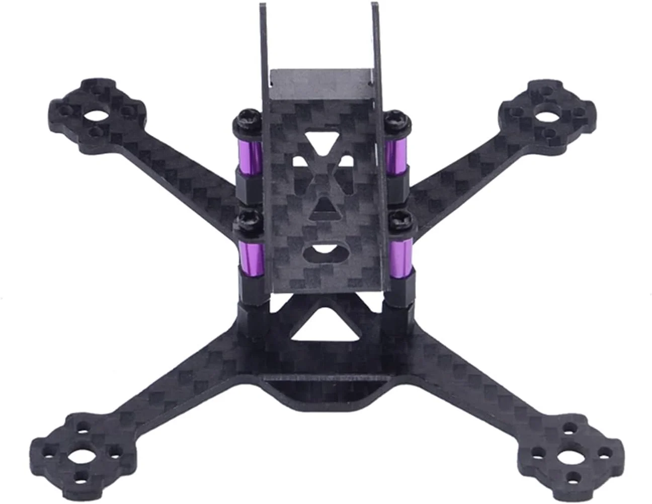 کیت قاب پهپاد Q95 با فاصله محوری 95 میلی‌متر، برای مینی، قاب هواپیمای چهار محوره فیبر کربن خالص، قاب کوادکوپتر پهپاد مسابقه ای FPV، بازوهای قاب کوادکوپتر