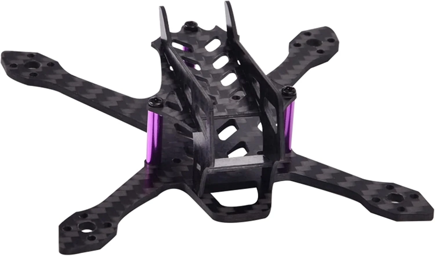 کیت قاب پهپاد Q95 با فاصله محوری 95 میلی‌متر، برای مینی، قاب هواپیمای چهار محوره فیبر کربن خالص، قاب کوادکوپتر پهپاد مسابقه ای FPV، بازوهای قاب کوادکوپتر