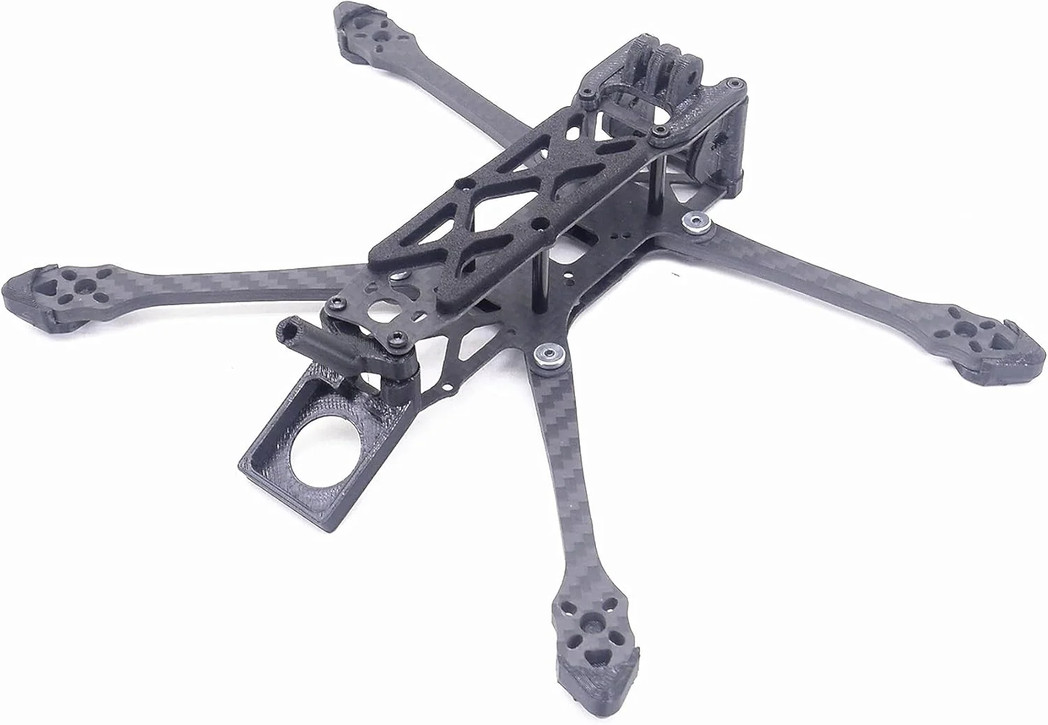 کیت فریم کوادکوپتر مینی YoungRC 4 اینچی FPV مدل Ran'4 با فیبر کربنی 185 میلی‌متری و بازوهای 4 میلی‌متری برای کوادکوپتر مینی FPV