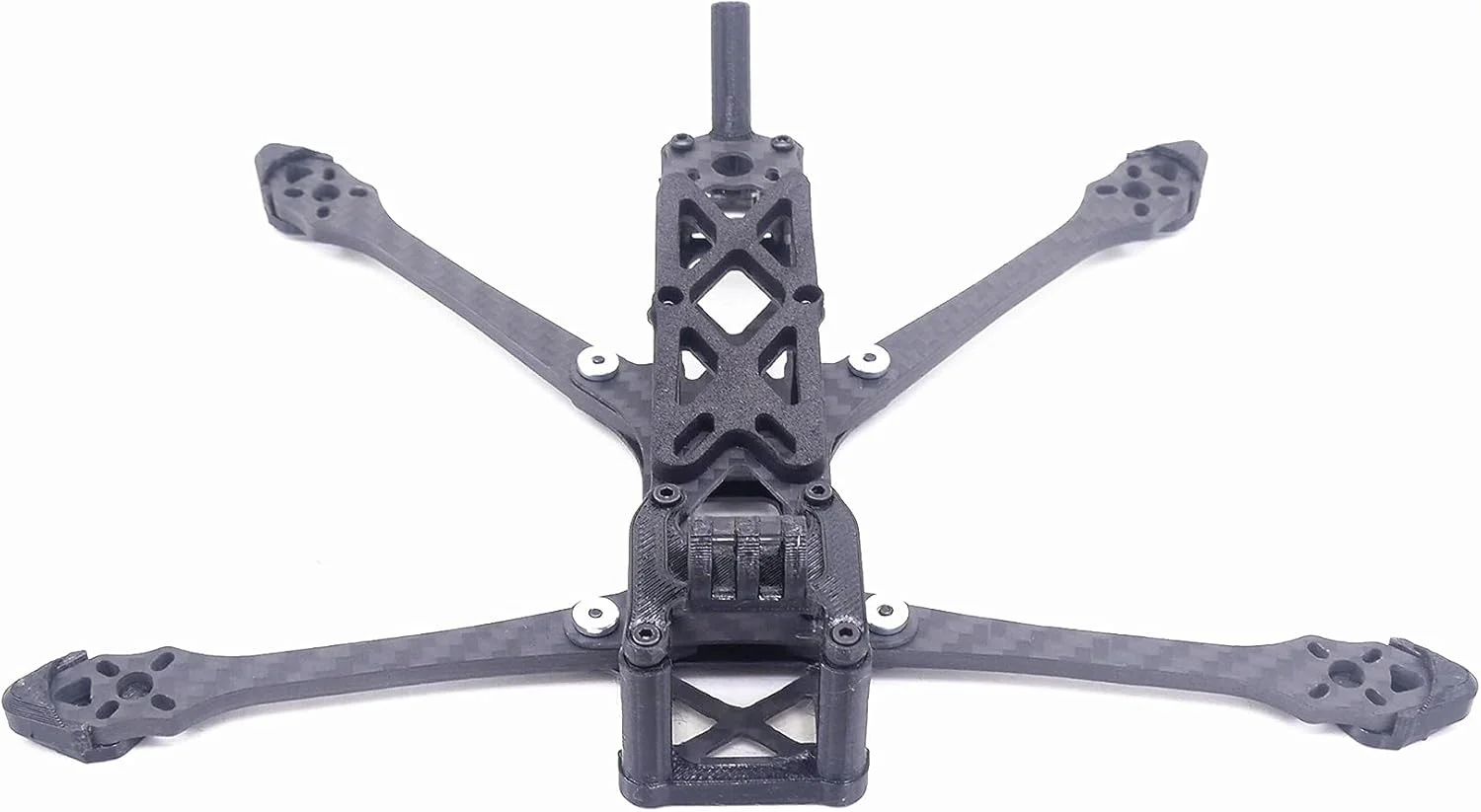 کیت فریم کوادکوپتر مینی YoungRC 4 اینچی FPV مدل Ran'4 با فیبر کربنی 185 میلی‌متری و بازوهای 4 میلی‌متری برای کوادکوپتر مینی FPV