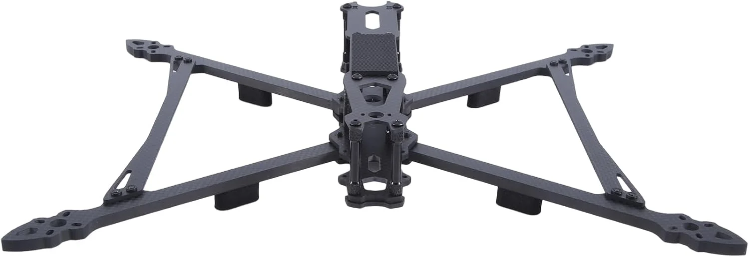 فریم فیبر کربنی 3K مدل MARK4 V2 سایز 9 اینچ با فاصله بین دو محور 387 میلی‌متر، مناسب برای پهپاد مسابقه‌ای FPV فری‌استایل RC (مدل B)، استفاده آسان