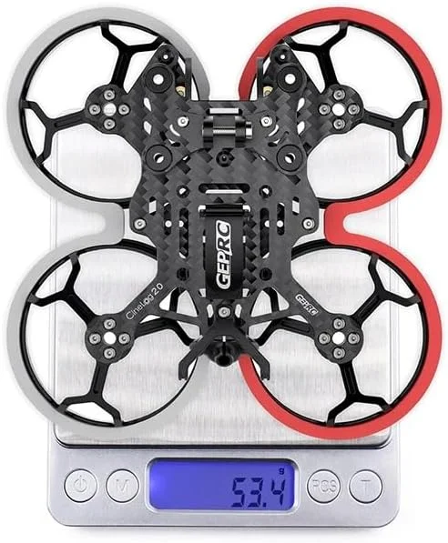 کیت فریم فیبر کربنی GEP-CL20 CineLog 20، فاصله بین دو موتور 100 میلی‌متر، 2 اینچی، به همراه محافظ پروانه برای کوادکوپترهای صحنه داخلی (1 عدد GEP-CL20)