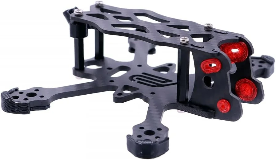 کیت فریم کوادکوپتر فیبر کربنی Usmile UR-95 سایز 2 اینچ 95 میلی‌متری برای سیستم انتقال تصویر دیجیتال HD ایر یونیت DJI O4، کوادکوپتر مسابقه‌ای RC FPV