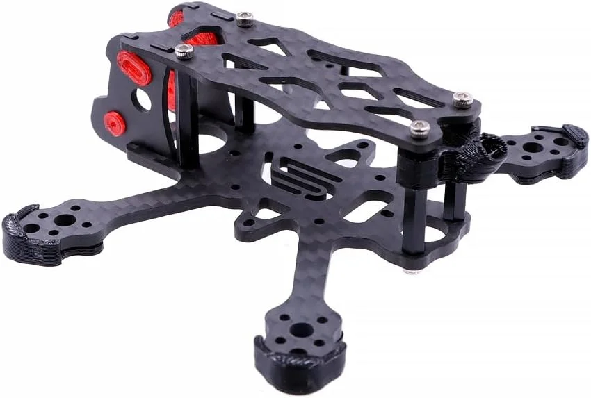 کیت فریم کوادکوپتر فیبر کربنی Usmile UR-95 سایز 2 اینچ 95 میلی‌متری برای سیستم انتقال تصویر دیجیتال HD ایر یونیت DJI O4، کوادکوپتر مسابقه‌ای RC FPV