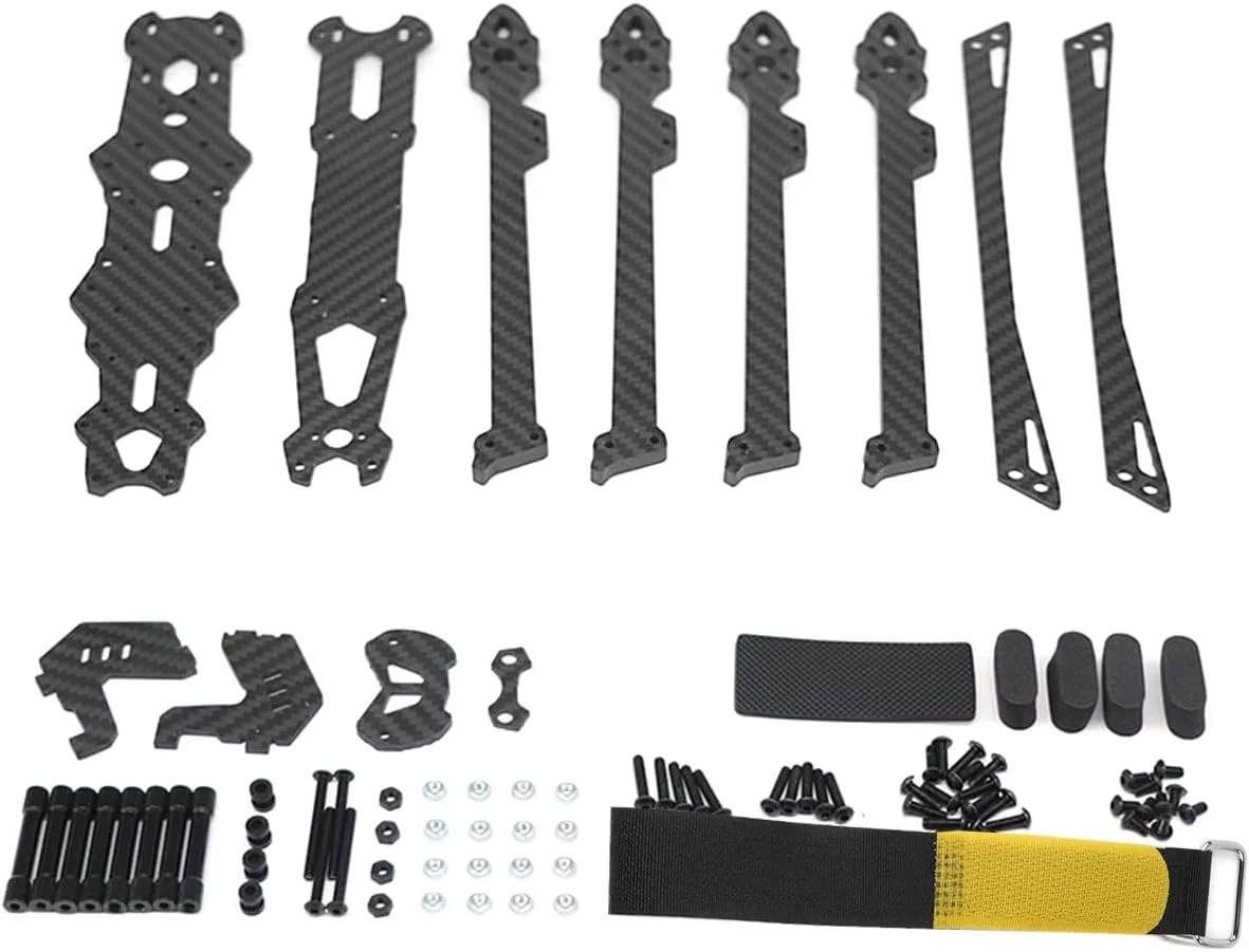 کیت فریم فیبر کربنی با عملکرد بالا برای پهپادهای دوربرد 8 اینچی MAK4 V2 FPV کیت فریم فیبر کربنی با عملکرد بالا برای پهپادهای دوربرد 8 اینچی MAK4 V2 FPV