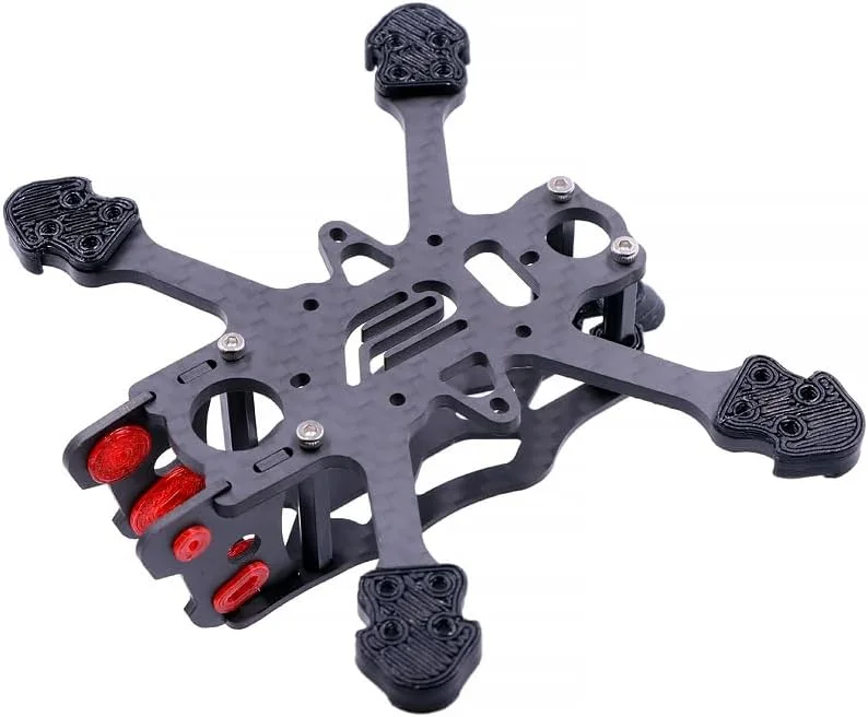 کیت فریم کوادکوپتر فیبر کربنی Usmile UR-95 سایز 2 اینچ 95 میلی‌متری برای سیستم انتقال تصویر دیجیتال HD ایر یونیت DJI O4، کوادکوپتر مسابقه‌ای RC FPV