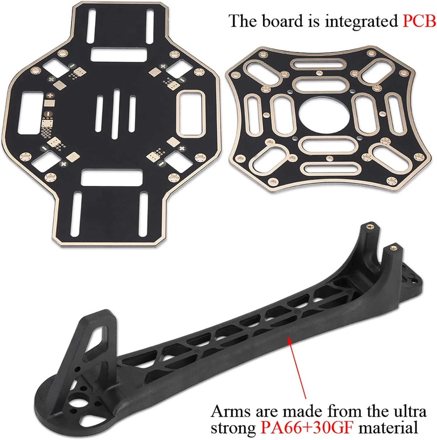 کیت بدنه کوادکوپتر، کیت بدنه هواپیمای بدون سرنشین FPV، برد PCB یکپارچه لوازم جانبی RC برای F450