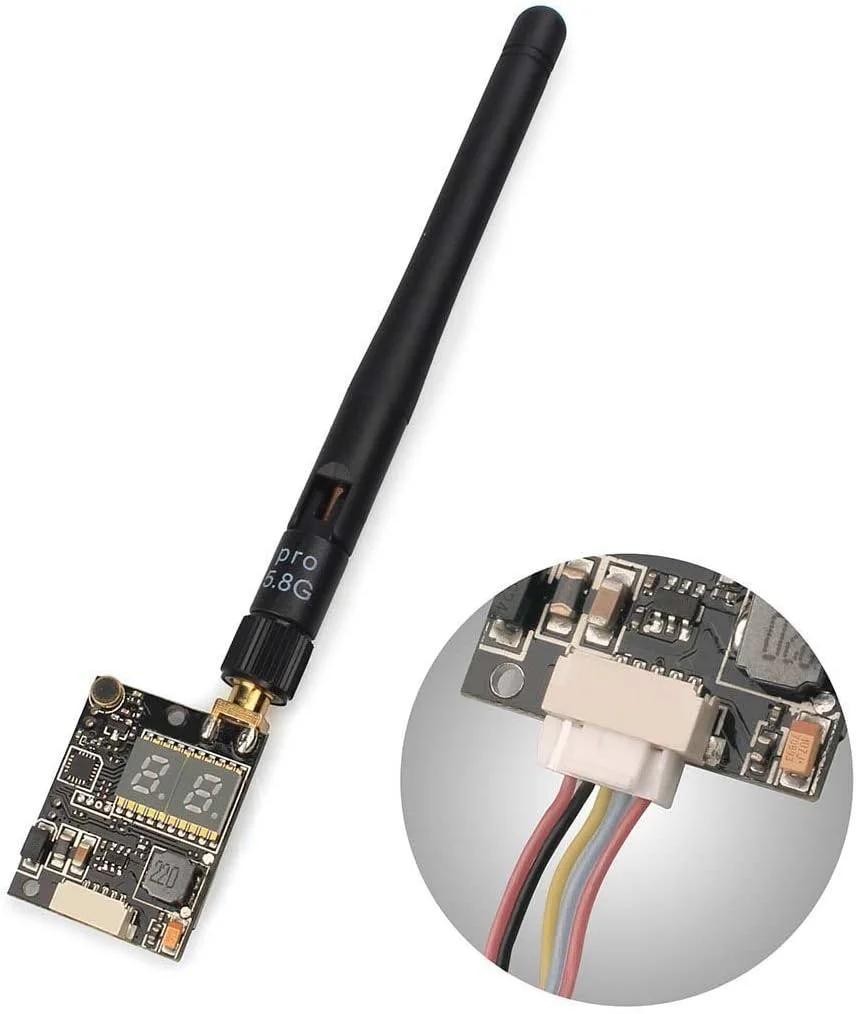 سیستم فرستنده AKK KC04 با دوربین لنز 2.8 میلی‌متری 700TVL با زاویه 120 درجه و فرستنده FPV برای کوادکوپتر مسابقه‌ای