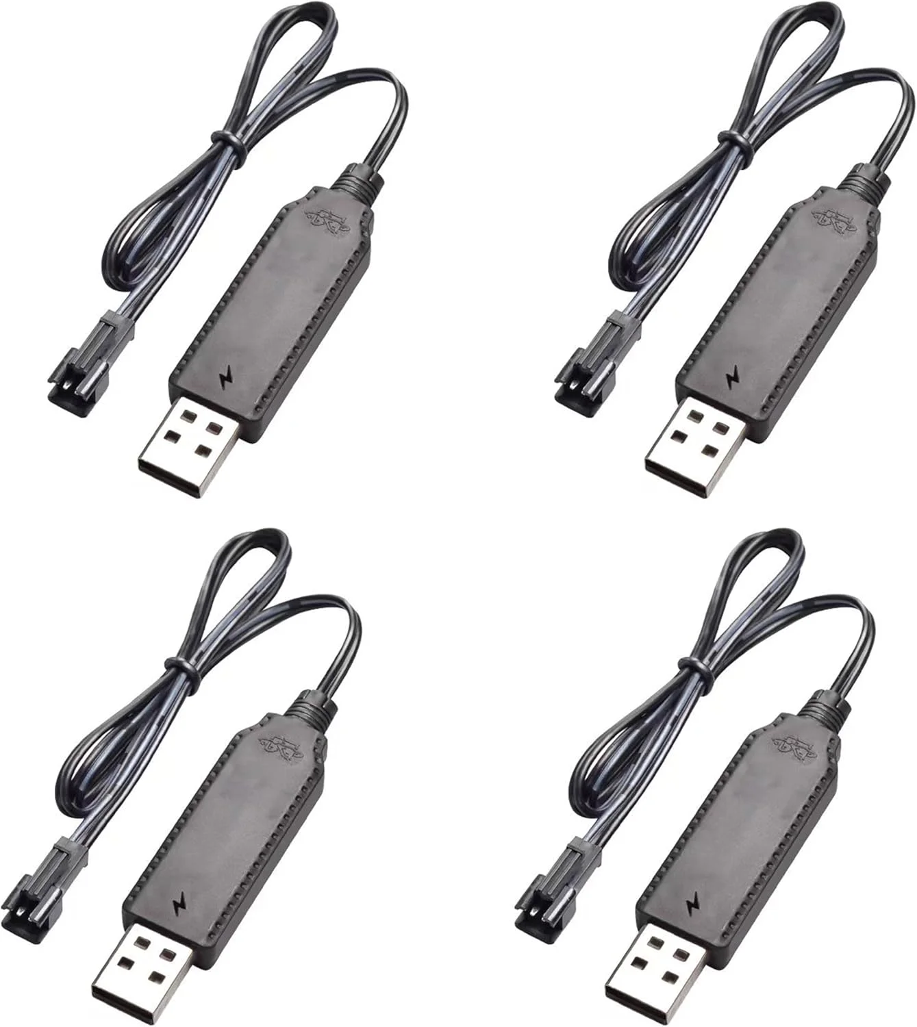 کابل شارژر USB باتری 3.7 ولت با دوشاخه SM-2P مناسب برای باتری های NiCd/NiMH/LiPo مناسب برای ماشین های کنترلی، پهپادهای FPV و کوادکوپتر