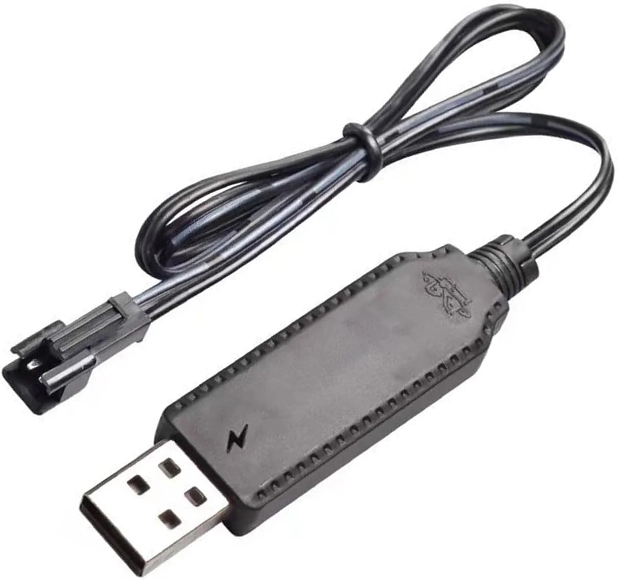 کابل شارژر USB باتری 3.7 ولت با دوشاخه SM-2P مناسب برای باتری های NiCd/NiMH/LiPo مناسب برای ماشین های کنترلی، پهپادهای FPV و کوادکوپتر