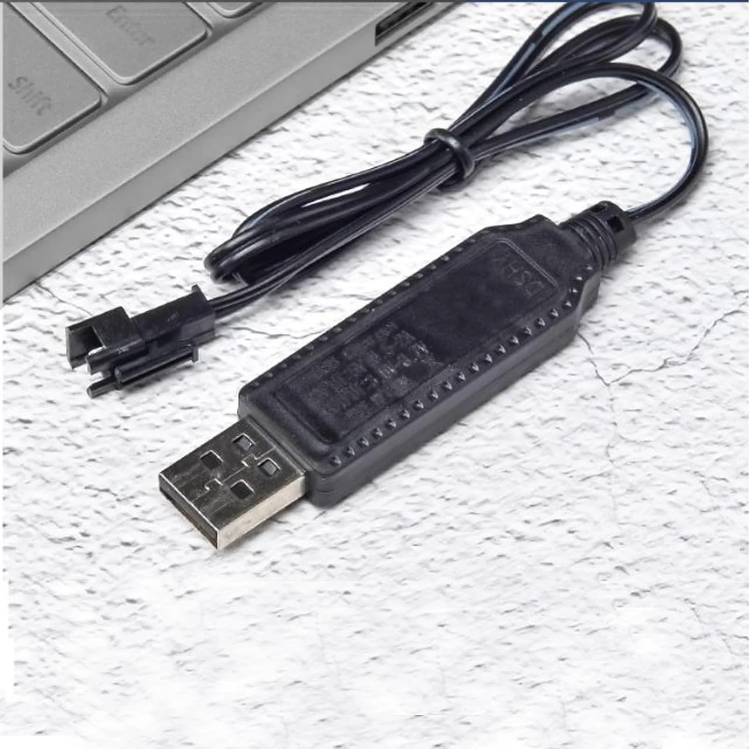 کابل شارژر USB باتری 3.7 ولت با دوشاخه SM-2P مناسب برای باتری های NiCd/NiMH/LiPo مناسب برای ماشین های کنترلی، پهپادهای FPV و کوادکوپتر