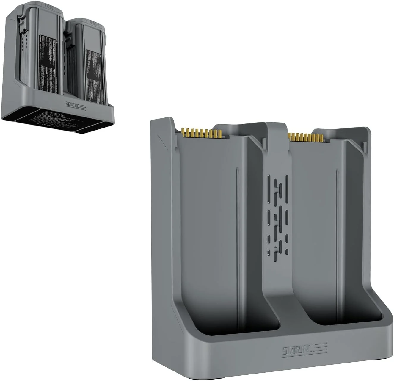 شارژر باتری پهپاد برای DJI Air3S، شارژر هوشمند دوگانه الکتریکی چند منظوره با شارژ سریع PD 65W، هاب شارژ هوشمند محافظت از باتری با طراحی دفع حرارت