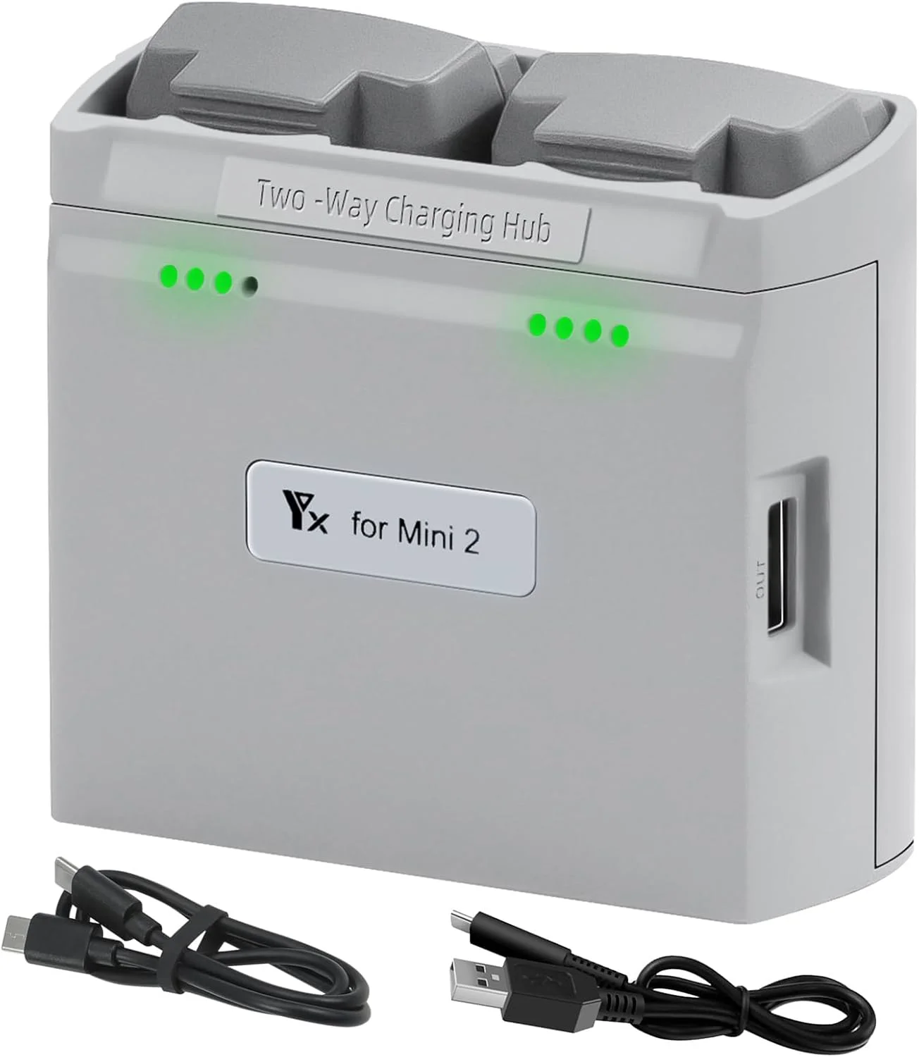 هاب شارژ دو طرفه باتری Xmipbs برای DJI Mini 2/Mini 2 SE/Mavic Mini 4K /Mini SE لوازم جانبی پهپاد، شارژر باتری دو پورت برای کوادکوپتر سری Mavic Mini 2