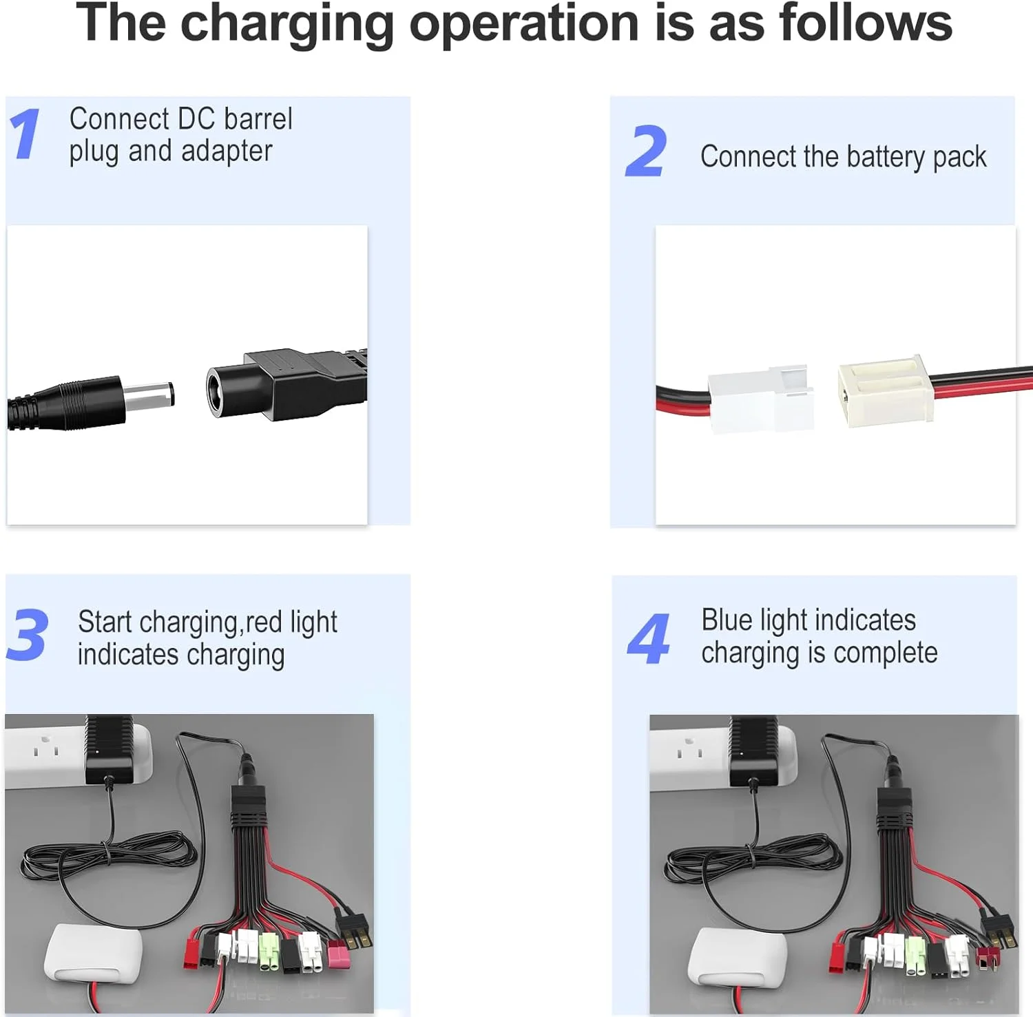 شارژر باتری آرسی SoulBay، شارژر NIMH/NICD برای باتری های 2-10 سلولی NIMH/NICD مناسب ماشین آرسی/قایق آرسی/هواپیمای آرسی/پهپاد/ایر سافت/مدل، شارژر باتری با 8 آداپتور جهانی، جریان شارژ 500-1000 میلی آمپر شارژر باتری آرسی SoulBay، شارژر NIMH/NICD برای باتری های 2-10 سلولی NIMH/NICD مناسب ماشین آرسی/قایق آرسی/هواپیمای آرسی/پهپاد/ایر سافت/مدل، شارژر باتری با 8 آداپتور جهانی، جریان شارژ 500-1000 میلی آمپر