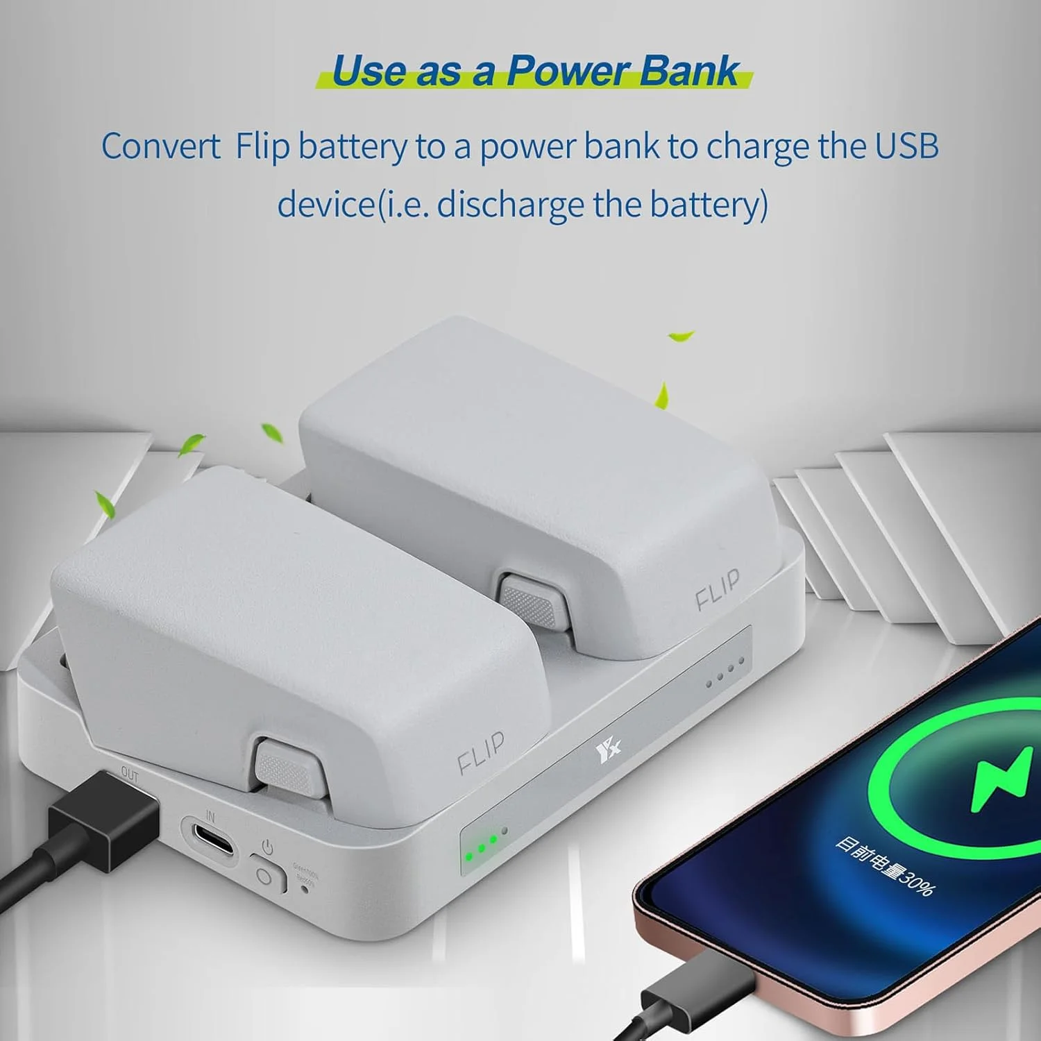 شارژر دو طرفه باتری برای DJI Flip، استند شارژ باتری کنار هم، استند شارژ سریع، لوازم جانبی پهپاد قابل حمل و سبک با دو کابل USB (2 عدد) شارژر دو طرفه باتری برای DJI Flip، استند شارژ باتری کنار هم، استند شارژ سریع، لوازم جانبی پهپاد قابل حمل و سبک با دو کابل USB (2 عدد)