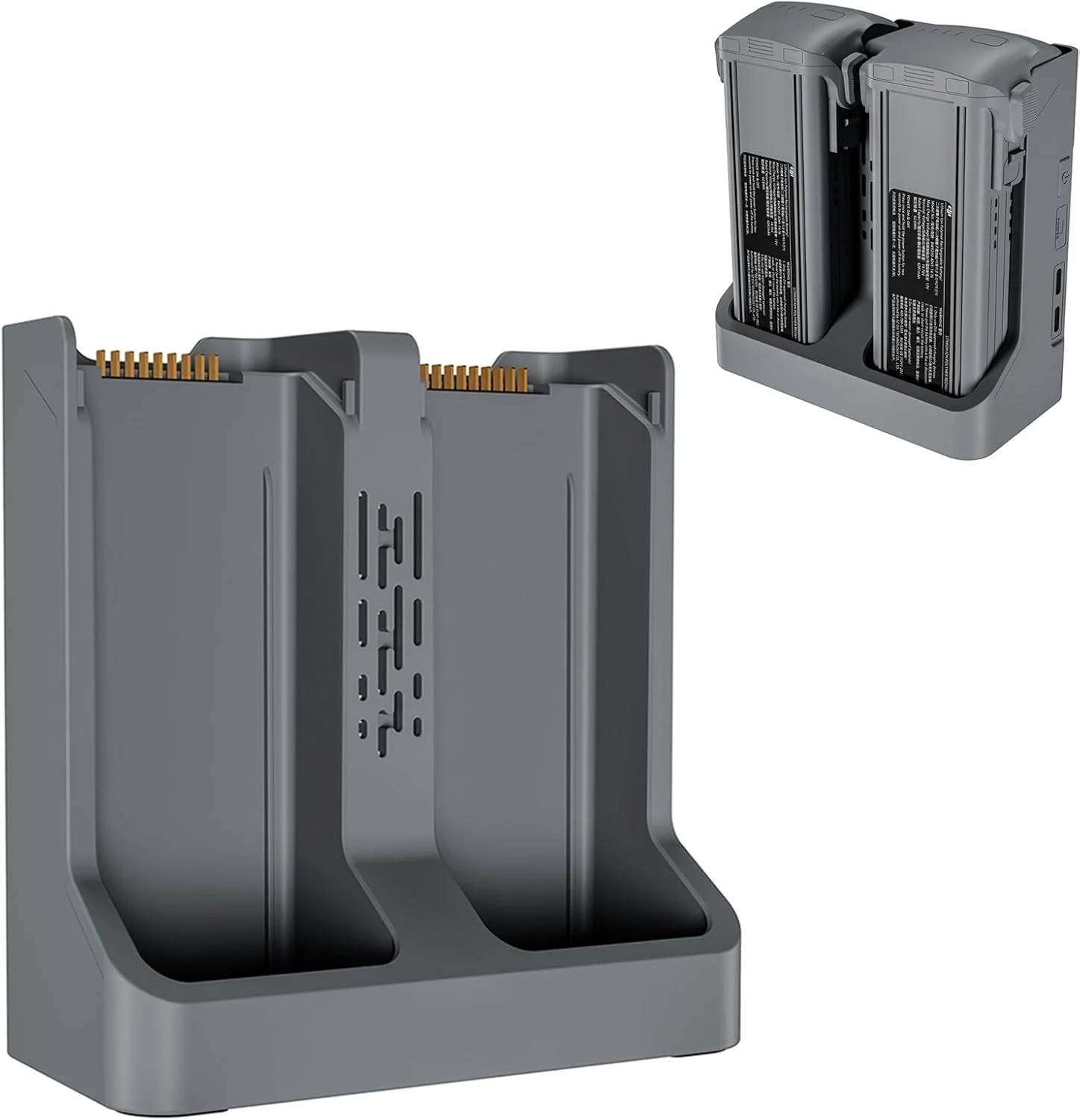 مدیریت شارژ دو طرفه LICHIFIT برای DJI Air3s / Air3، ایستگاه شارژ باتری پهپاد، شارژر موازی دوگانه، سازمان دهنده باتری 65 وات، هاب شارژ سریع چند منظوره برای DJI Air3 / Air3S