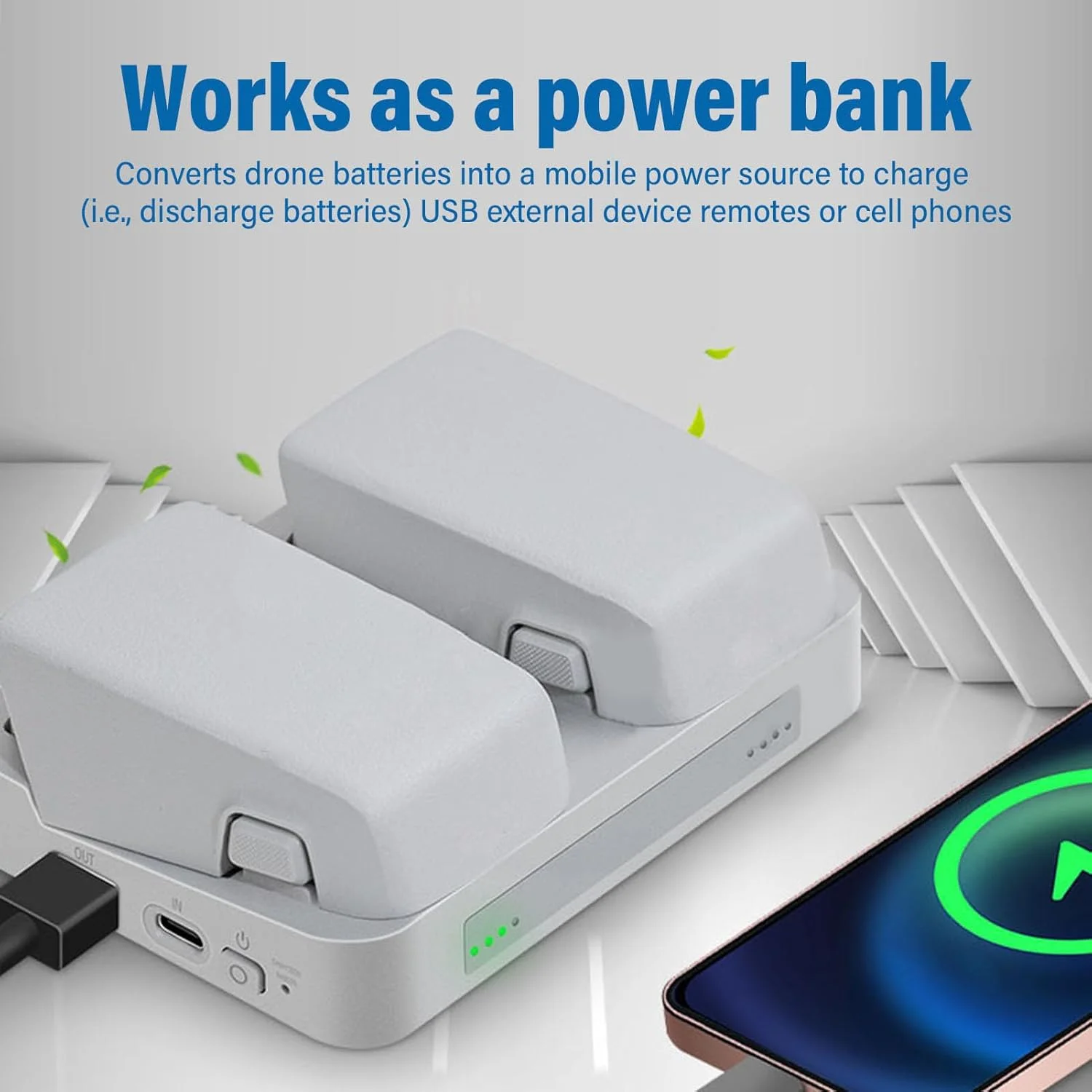 هاب شارژ دو طرفه مناسب برای شارژر باتری کوادکوپتر Flip، شارژ سریع 60 واتی با نشانگر LED، شارژ متوالی باتری های دوتایی، لوازم جانبی کوادکوپتر هاب شارژ دو طرفه مناسب برای شارژر باتری کوادکوپتر Flip، شارژ سریع 60 واتی با نشانگر LED، شارژ متوالی باتری های دوتایی، لوازم جانبی کوادکوپتر