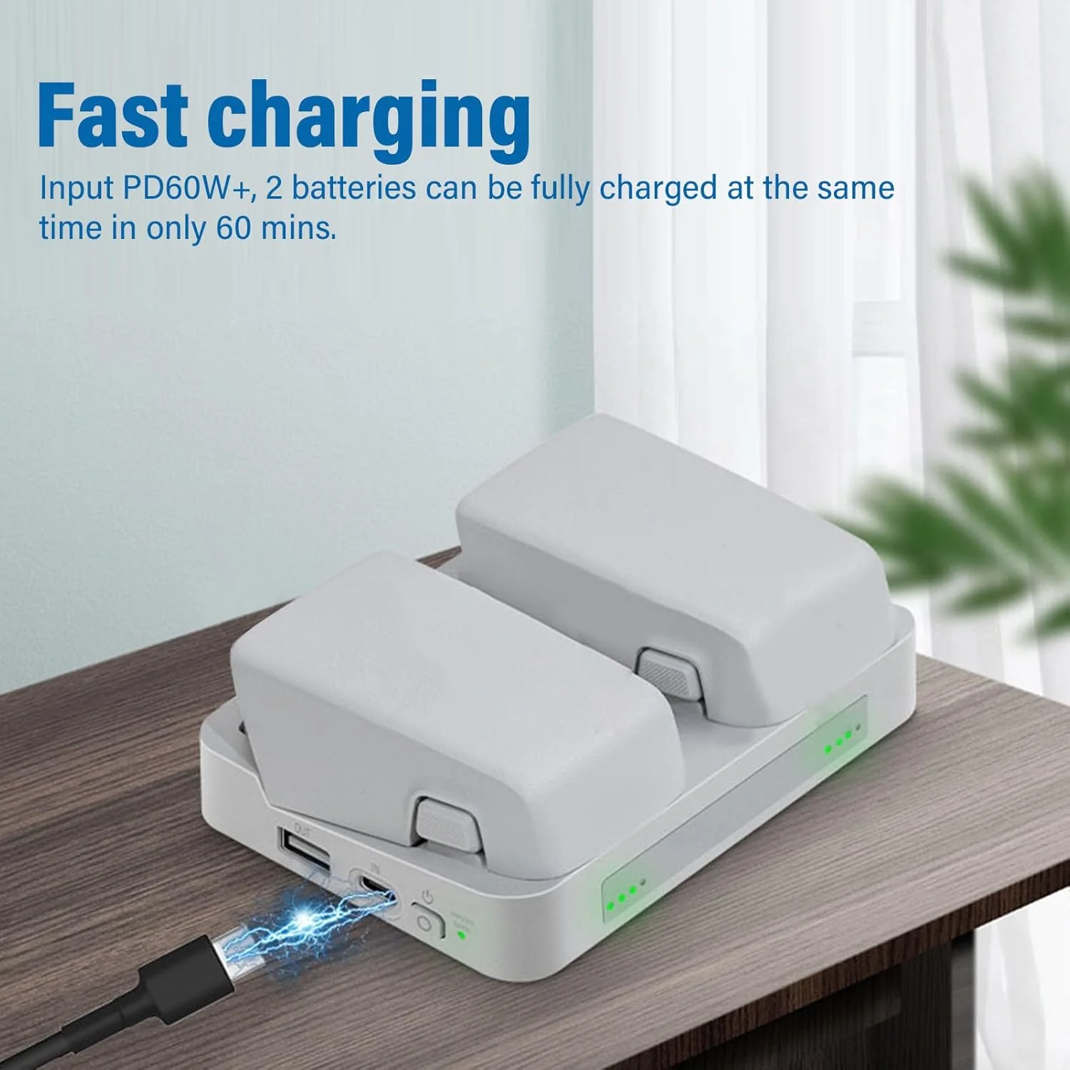 هاب شارژ دو طرفه مناسب برای شارژر باتری کوادکوپتر Flip، شارژ سریع 60 واتی با نشانگر LED، شارژ متوالی باتری های دوتایی، لوازم جانبی کوادکوپتر هاب شارژ دو طرفه مناسب برای شارژر باتری کوادکوپتر Flip، شارژ سریع 60 واتی با نشانگر LED، شارژ متوالی باتری های دوتایی، لوازم جانبی کوادکوپتر