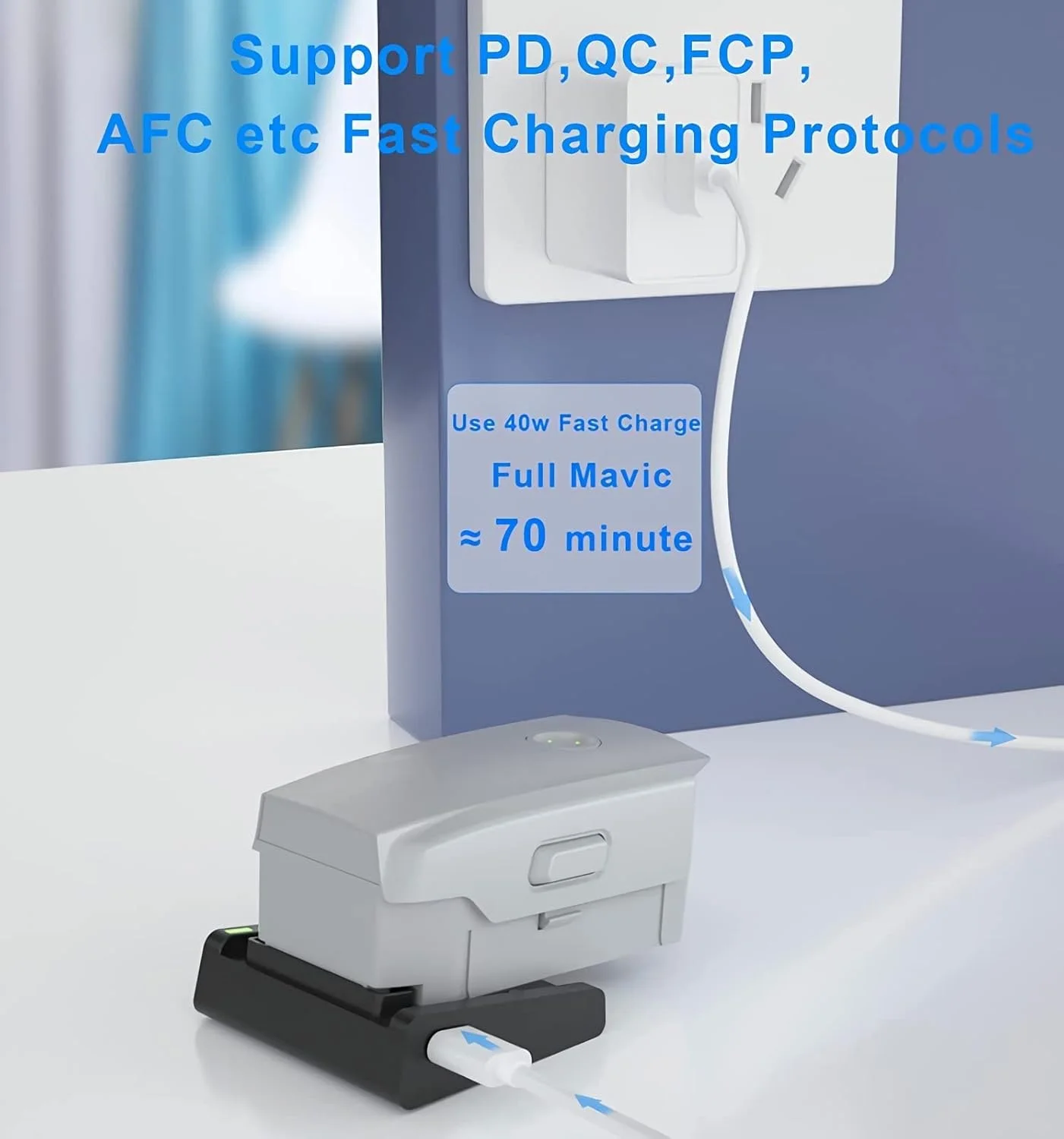 هاب شارژ باتری MAKINGTEC Mavic Air 2 و Air 2S، شارژ مینی قابل حمل باتری با Type-c برای پهپاد DJI Dajiang AIR2 AIR2S، شارژ لوازم جانبی باتری پرواز هوشمند UAV. هاب شارژ باتری MAKINGTEC Mavic Air 2 و Air 2S، شارژ مینی قابل حمل باتری با Type-c برای پهپاد DJI Dajiang AIR2 AIR2S، شارژ لوازم جانبی باتری پرواز هوشمند UAV.