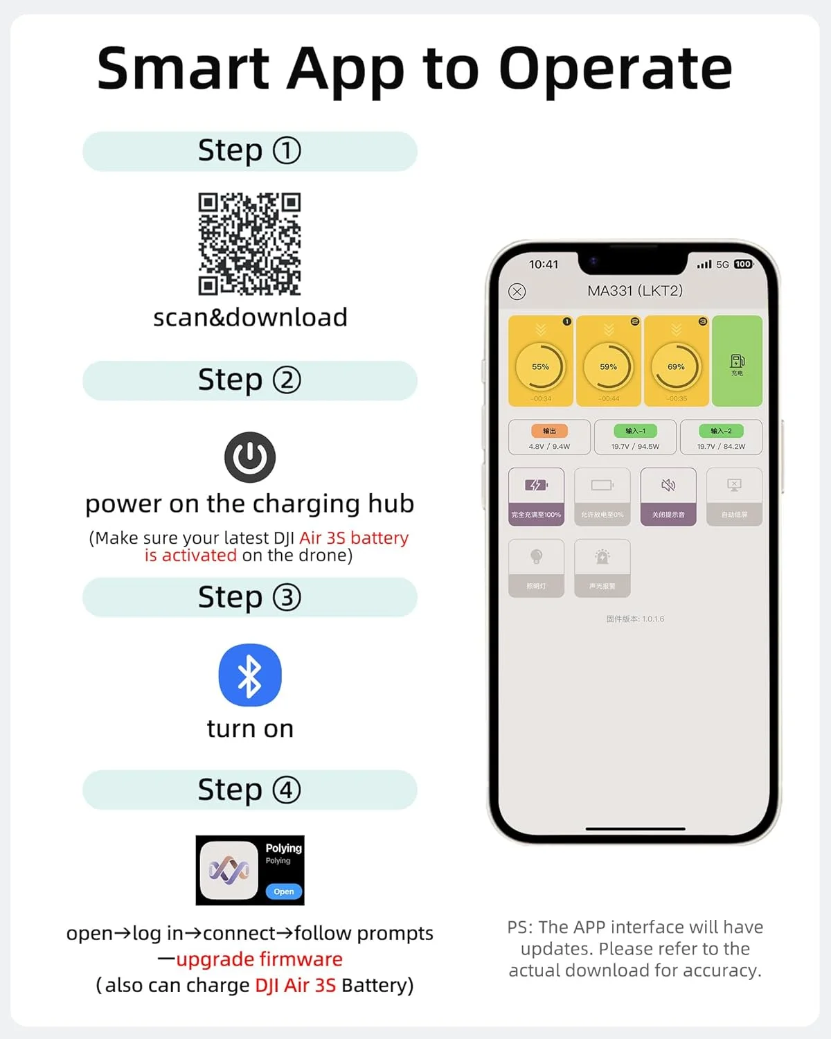 هاب شارژر سریع باتری 200 واتی LKTOP Air 3/Air 3S برای پهپادهای سری DJI/Specta Air 3، آداپتور برق USB-C، با قابلیت جمع آوری میانگین برق/شارژ سریع/ذخیره سازی/حالت هشدار/نمایشگر LED هاب شارژر سریع باتری 200 واتی LKTOP Air 3/Air 3S برای پهپادهای سری DJI/Specta Air 3، آداپتور برق USB-C، با قابلیت جمع آوری میانگین برق/شارژ سریع/ذخیره سازی/حالت هشدار/نمایشگر LED