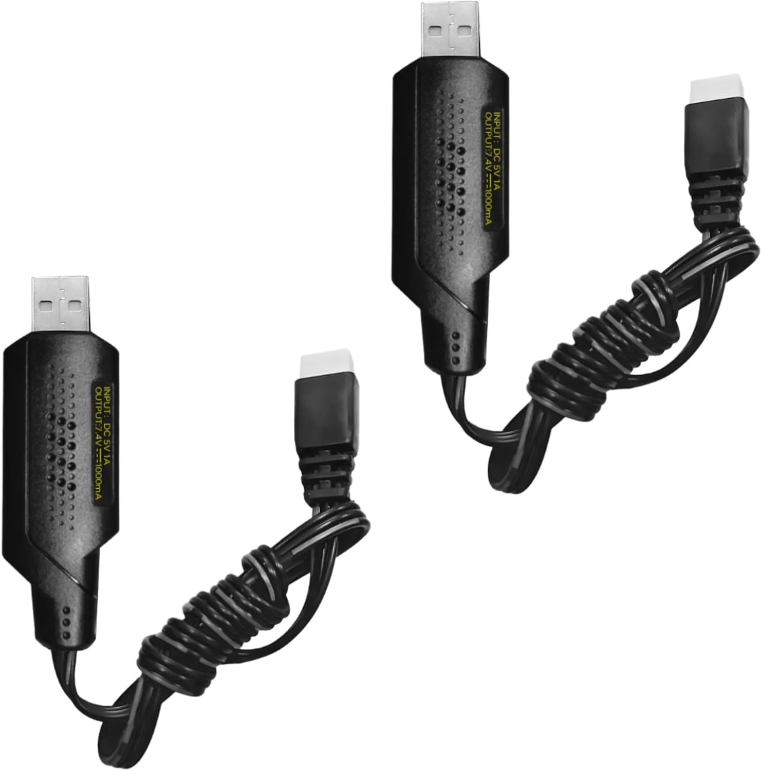 کابل شارژ USB دو عددی Fytoo 2S 7.4V 1A برای باتری لیپو 7.4V 2S با کانکتور XH-3P مناسب ماشین کنترلی، قایق کنترلی، پهپاد کنترلی، تفنگ بادی، کامیون، ماشین آلات مهندسی و اسباب بازی های کنترلی 7.4V