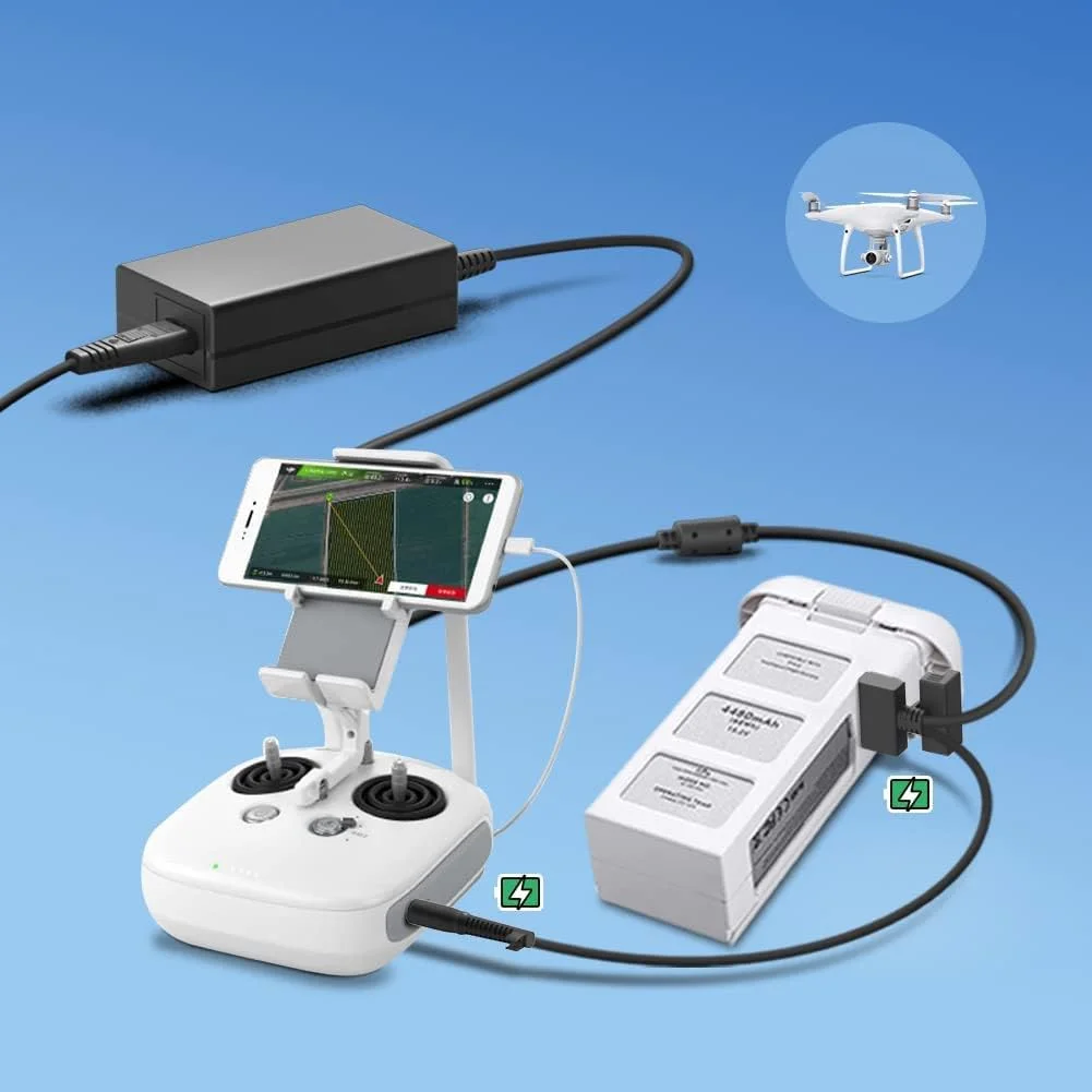 آداپتور منبع تغذیه 17.4 ولت KFD برای DJI Phantom 3 Professional/Advanced/Standard/DJI Phantom 3 Pro Quadcopter Drone و شارژر باتری کنترل از راه دور PSU