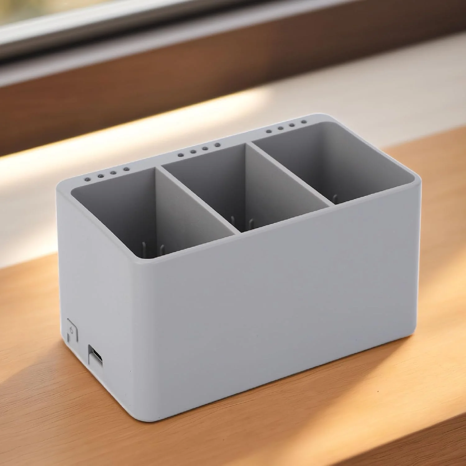 هاب شارژ باتری برای مینی 3/3 پرو/4 پرو، شارژر باتری پهپاد 3 راهه با نمایشگر دیجیتال، شارژر باتری قابل حمل 3 محفظه ای برای باتری ها، با 1*USB + 1*کابل Type C