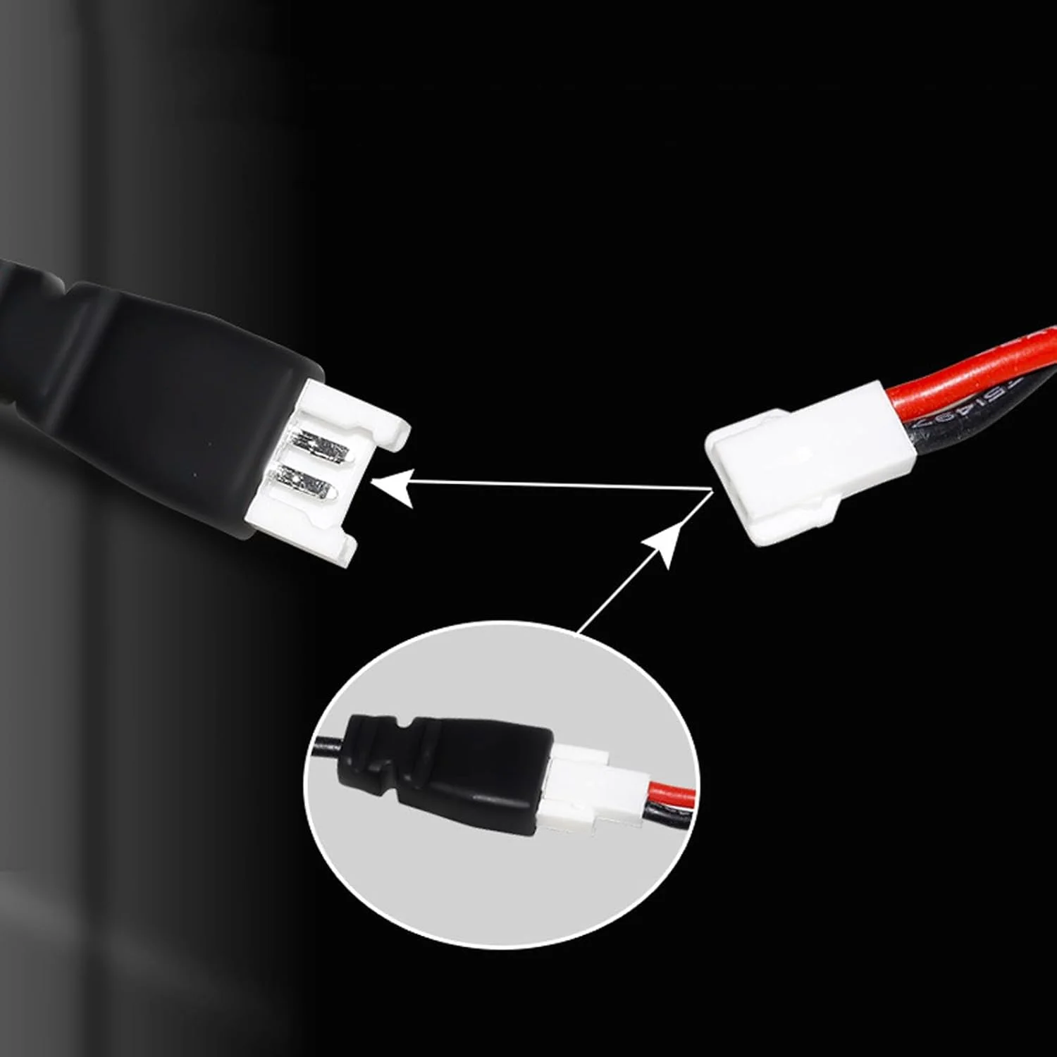 شارژر باتری 3.7 ولت، 2 عدد شارژر باتری USB برای ماشین کنترلی و اسباب بازی با نشانگر LED، کابل شارژ USB باتری لیتیومی برای باتری های NiCd/NiMH/LiPo (3.7v-XH2.5)