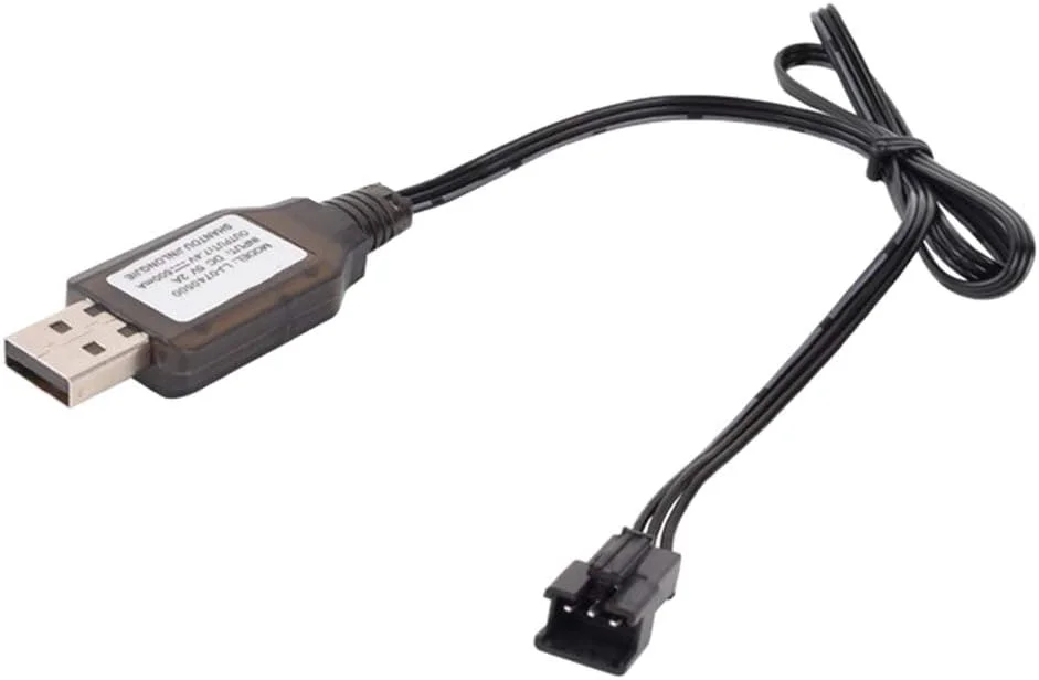 شارژر باتری 3.7 ولت، 2 عدد شارژر باتری USB برای ماشین کنترلی و پهپاد با نشانگر LED، کابل شارژ USB باتری لیتیومی برای باتری های NiCd/NiMH/LiPo (7.4v-SM 3P) شارژر باتری 3.7 ولت، 2 عدد شارژر باتری USB برای ماشین کنترلی و پهپاد با نشانگر LED، کابل شارژ USB باتری لیتیومی برای باتری های NiCd/NiMH/LiPo (7.4v-SM 3P)