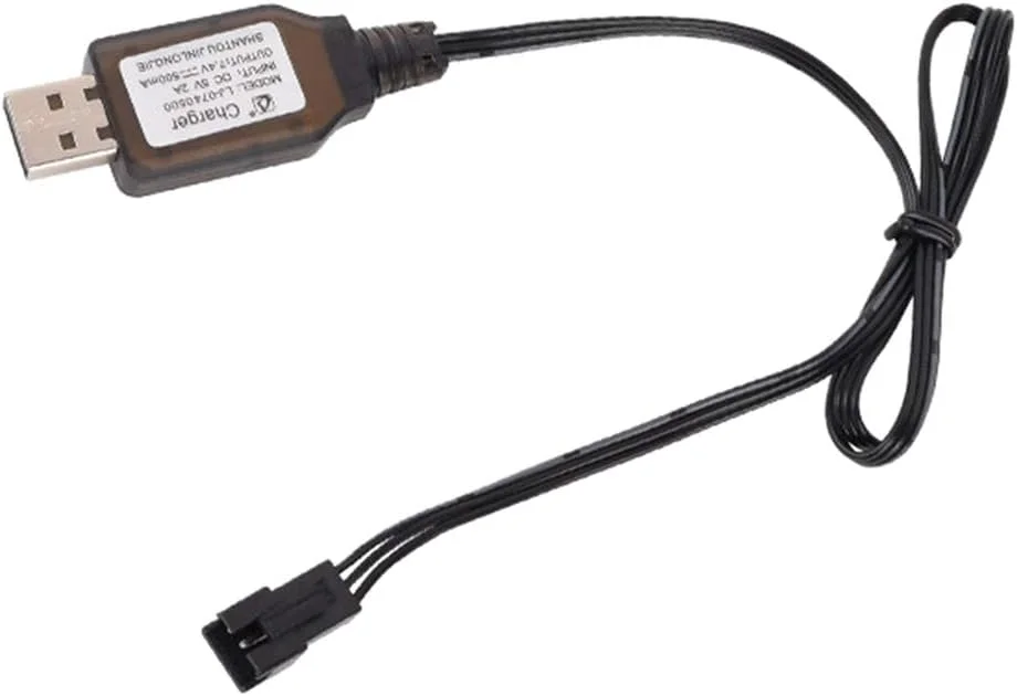 شارژر باتری 3.7 ولت، 2 عدد شارژر باتری USB برای ماشین کنترلی و پهپاد با نشانگر LED، کابل شارژ USB باتری لیتیومی برای باتری های NiCd/NiMH/LiPo (7.4v-SM 3P) شارژر باتری 3.7 ولت، 2 عدد شارژر باتری USB برای ماشین کنترلی و پهپاد با نشانگر LED، کابل شارژ USB باتری لیتیومی برای باتری های NiCd/NiMH/LiPo (7.4v-SM 3P)