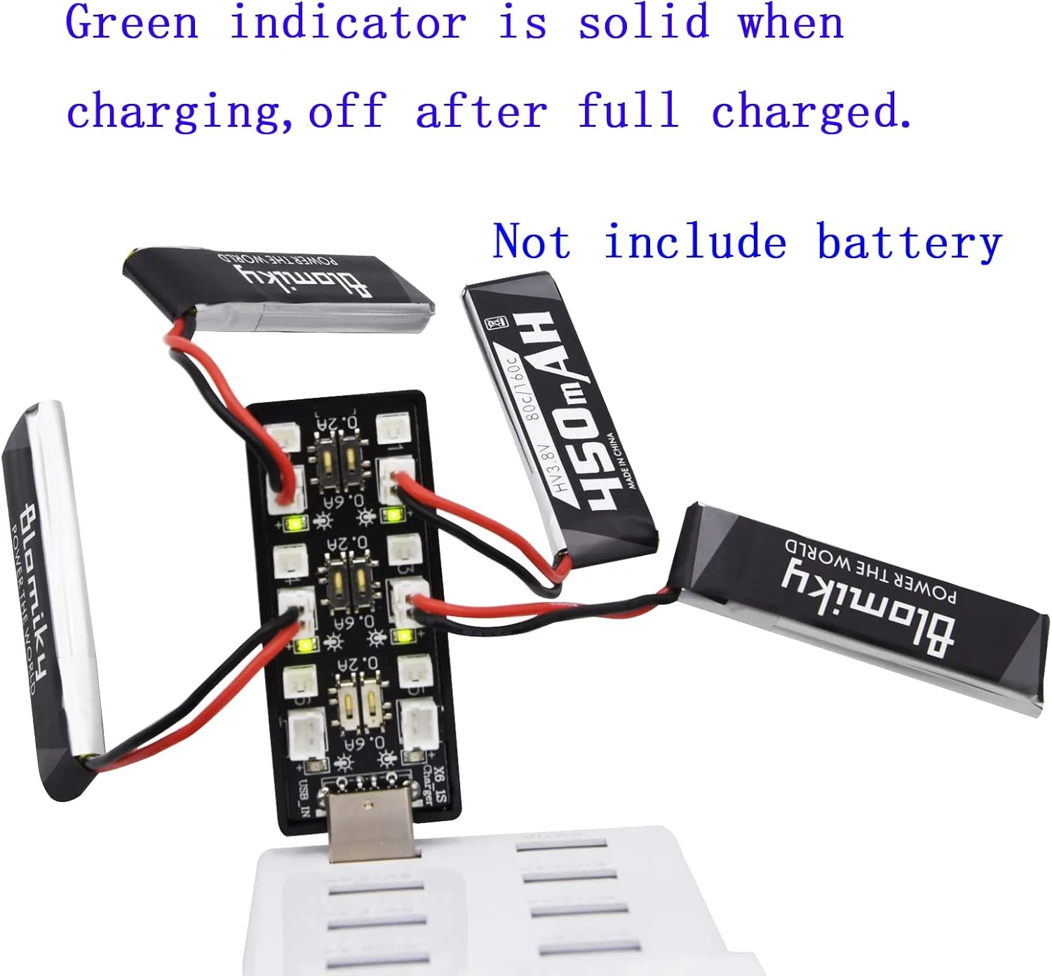 شارژر USB صندلی 6 در 1 Blomiky 1S Li-ion/Lipo 3.7V-3.8V با دوشاخه JST-PH2.0 و JST1.25 مناسب برای باتری لیپو Emax 1S 450mAh / شارژر 6 در 1. شارژر USB صندلی 6 در 1 Blomiky 1S Li-ion/Lipo 3.7V-3.8V با دوشاخه JST-PH2.0 و JST1.25 مناسب برای باتری لیپو Emax 1S 450mAh / شارژر 6 در 1.