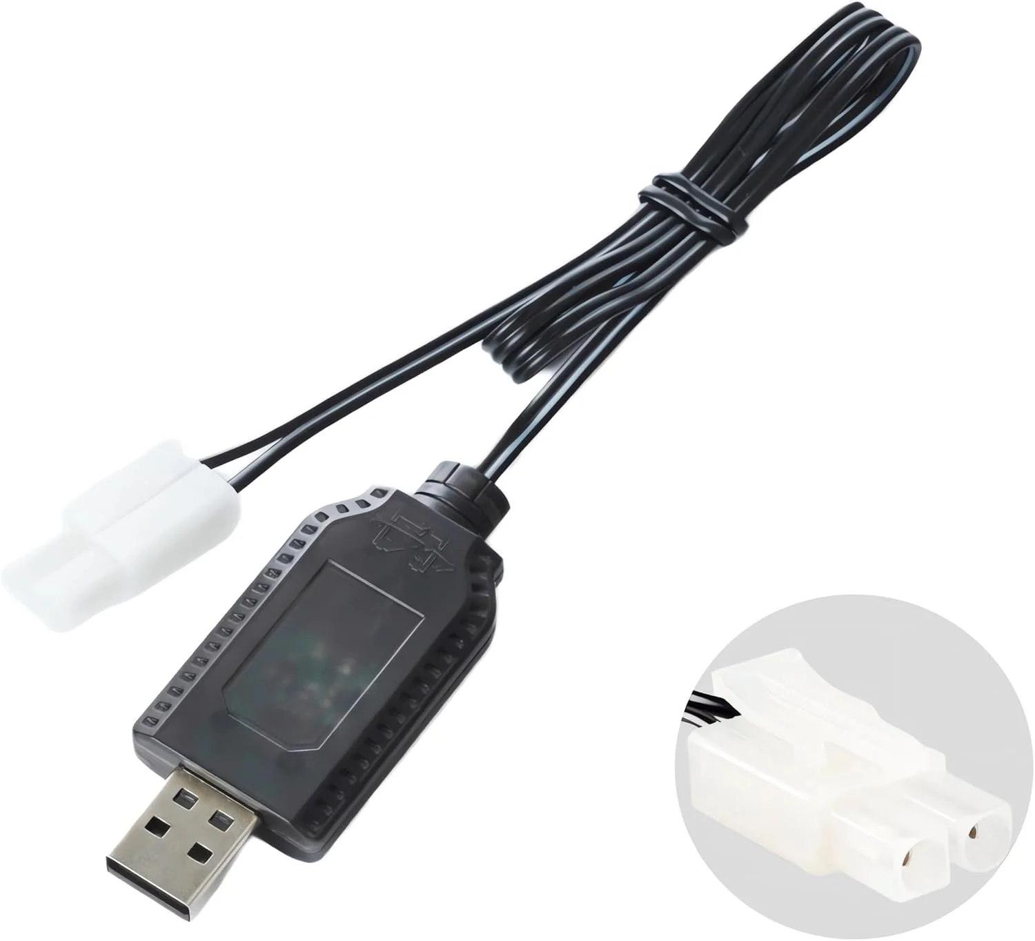 کابل شارژر یونیورسال RC مدل Aliwisdom با کانکتور KET-2P برای باتری های NIMH و NICD با ولتاژ 4.8V 6V 7.2V 8.4V 9.6V (4-8S)، سازگار با ماشین/قایق/هواپیما/پهپاد RC (7.2V)